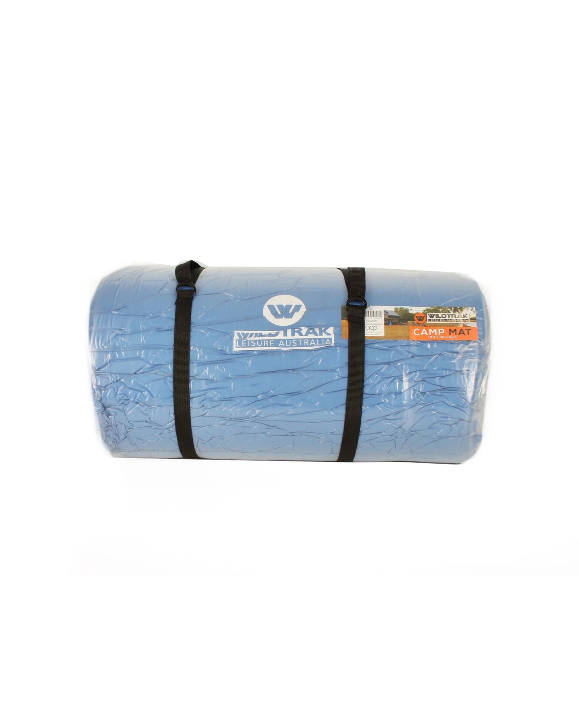 1 Wildtrak 50mm Open Cell Single Camp Mat Breathable Polycotton Liner 2kg - Blue, 1 of 2