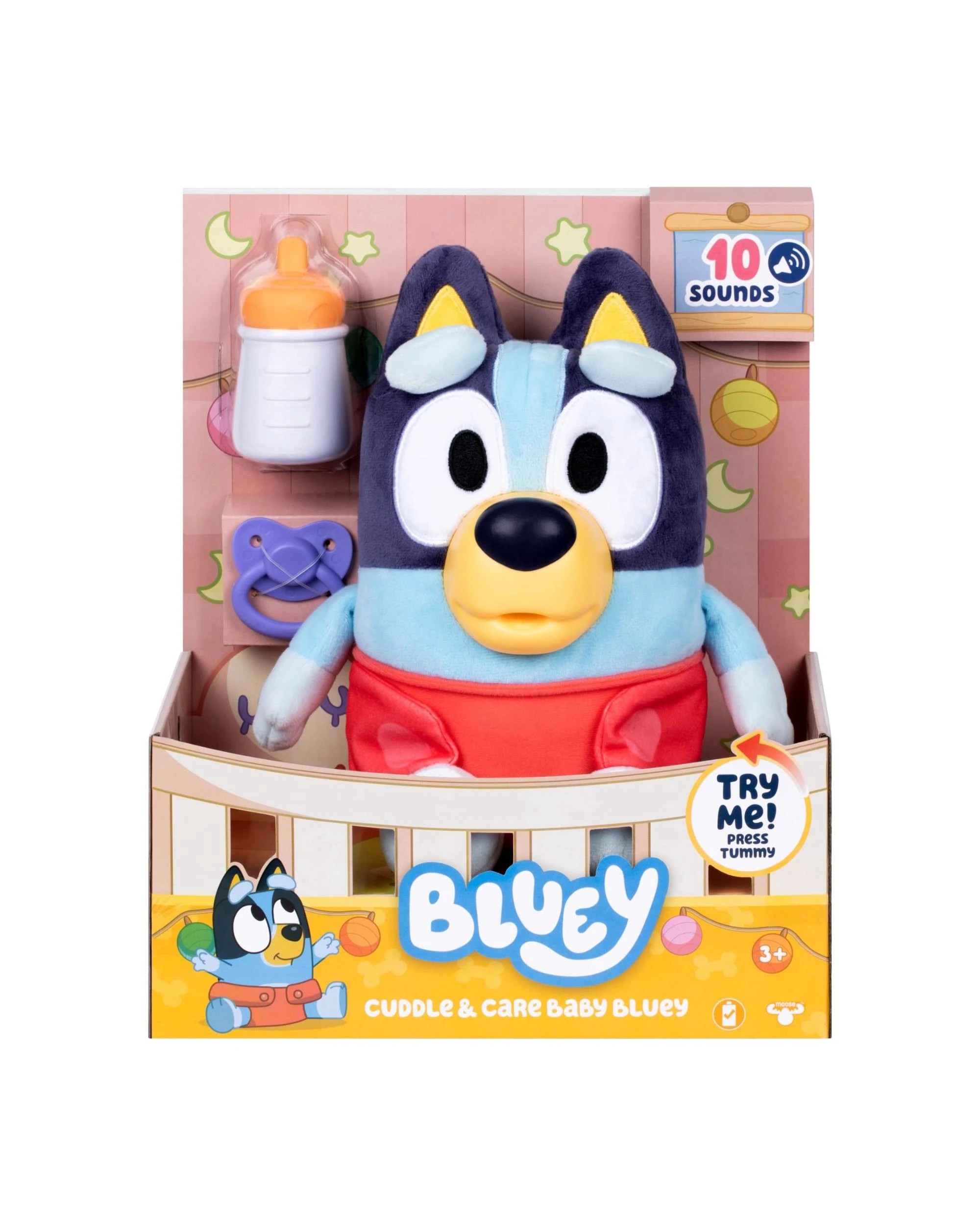 3 Bluey Cuddle and Care Baby Bluey Plush, 3 of 10