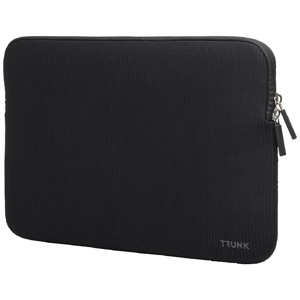 2 Trunk 15" Ribbed Velvet Laptop Sleeve Black, 2 of 3