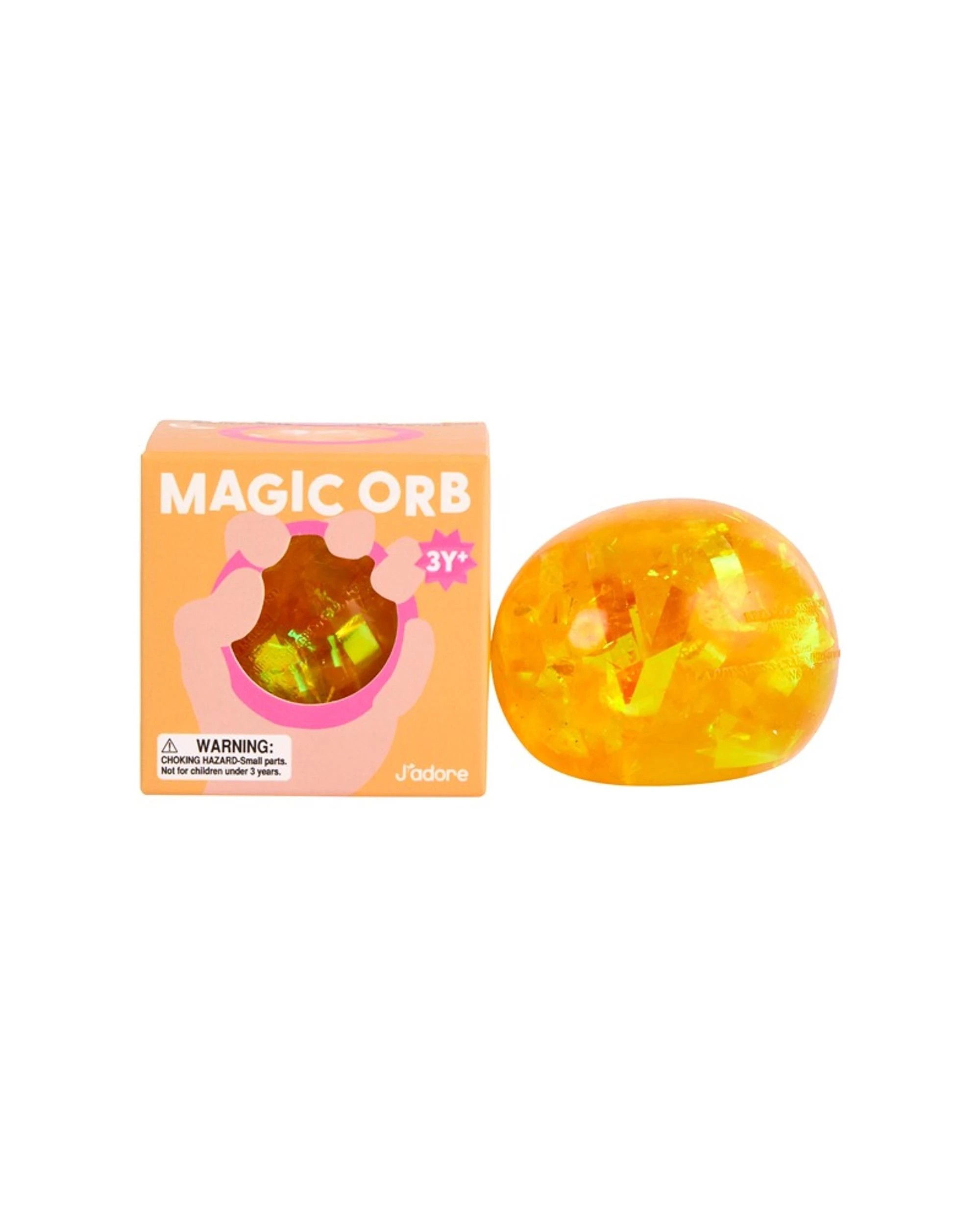 1 J'adore Magic Orb Squishy - Orange, 1 of 2