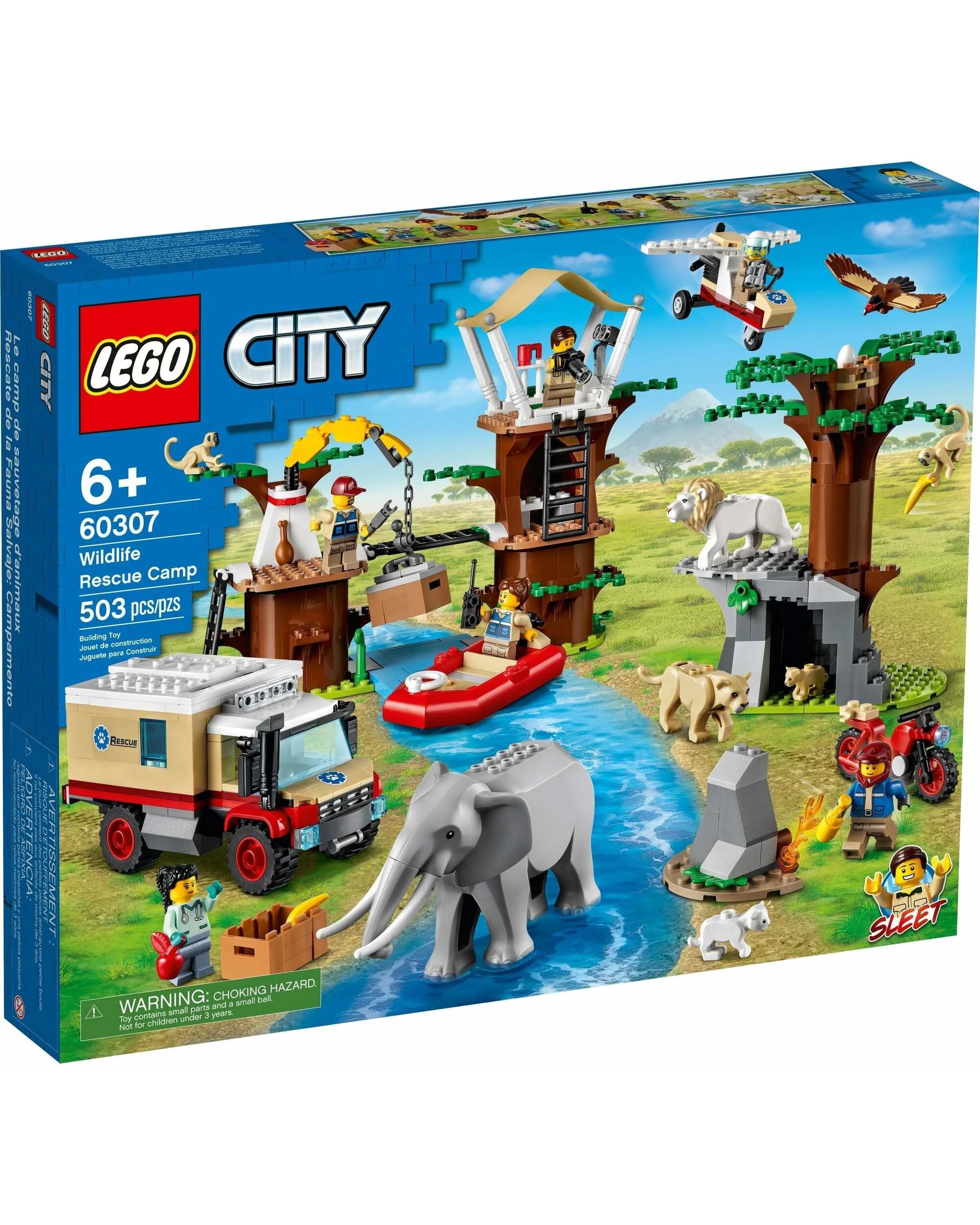 1 LEGO 60307 Wildlife Rescue Camp - Animals, Vehicles & Minifigures, 1 of 5