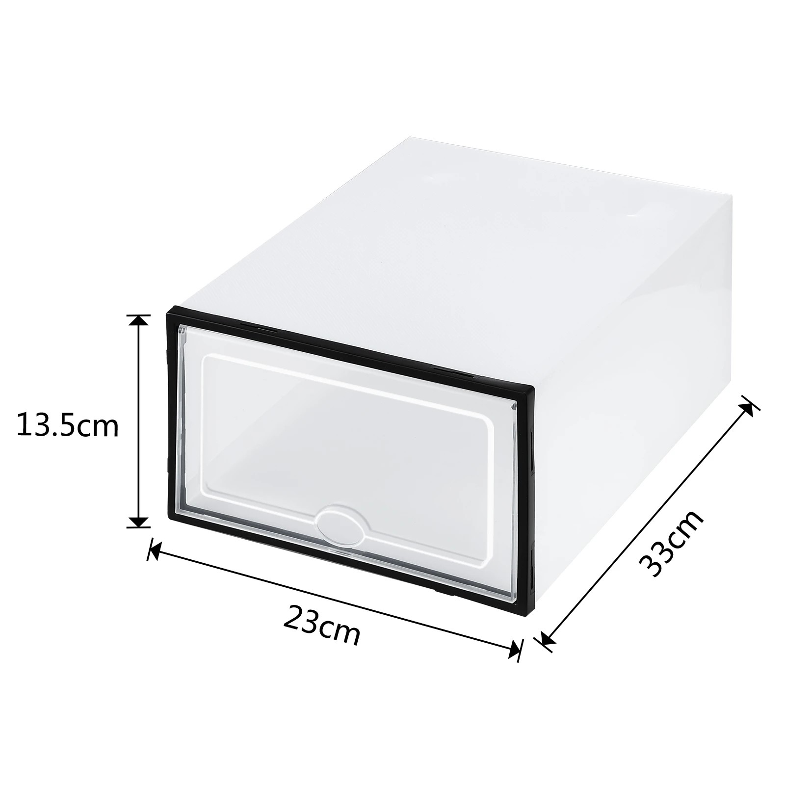 5 Ausway 24PCS Plastic Shoe Display Cases Stackable Storage Organiser Box White, 5 of 6