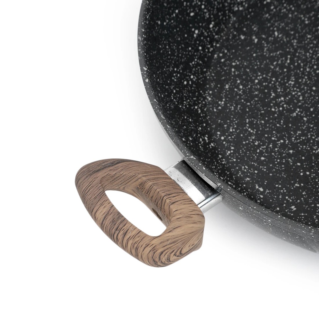 4 30cm Wood Look Non-Stick Saute Pan, 4 of 7