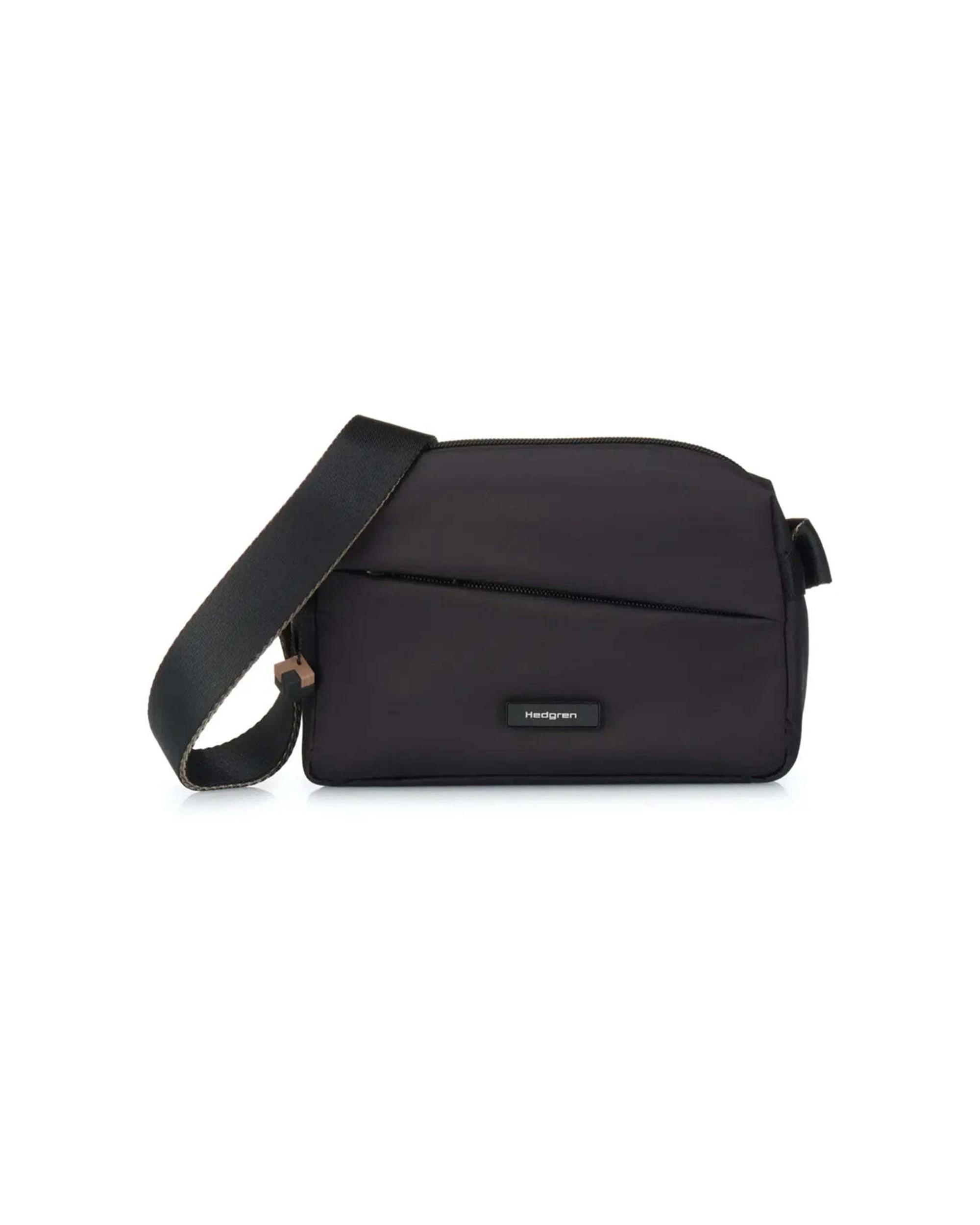 1 Hedgren Neutron Small Crossover Bag Water Repellent Polyester RFID - Black, 1 of 5