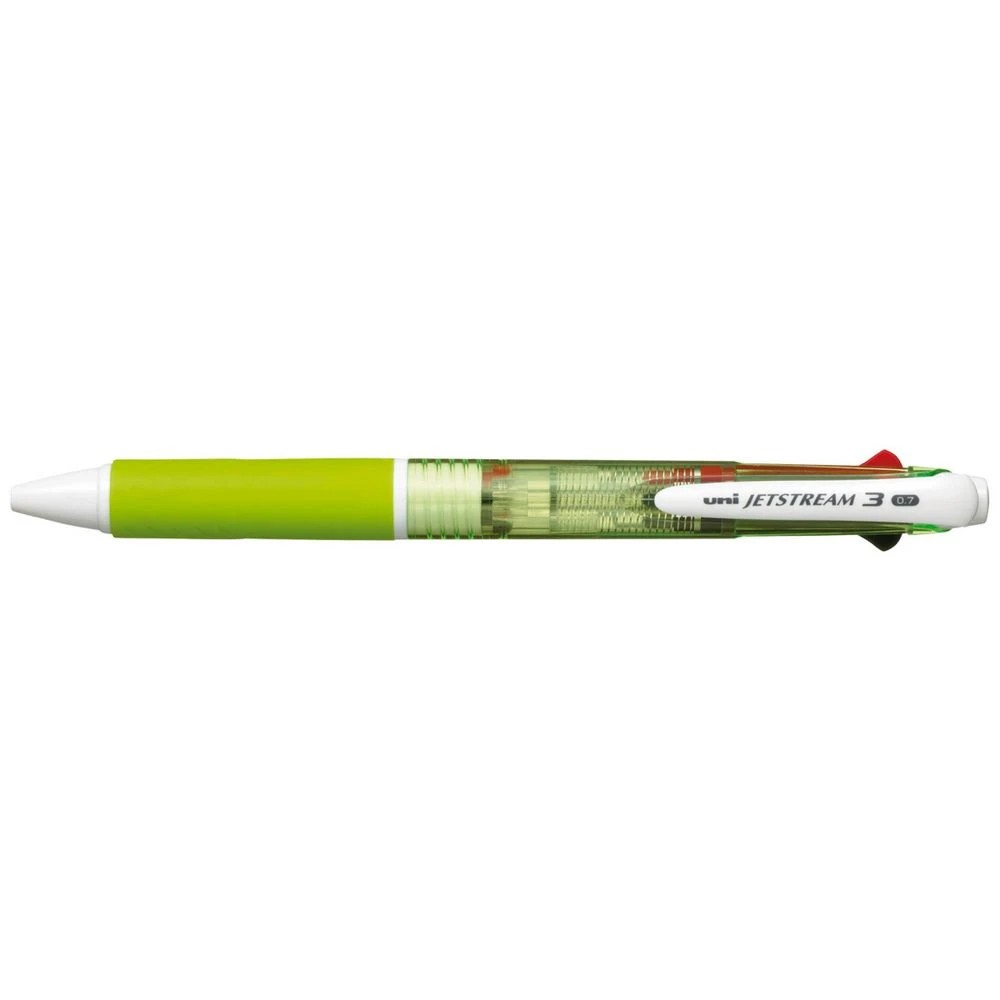 1 Uni Jetstream Retractable Rollerball 3 Colour Pen Green, 1 of 1