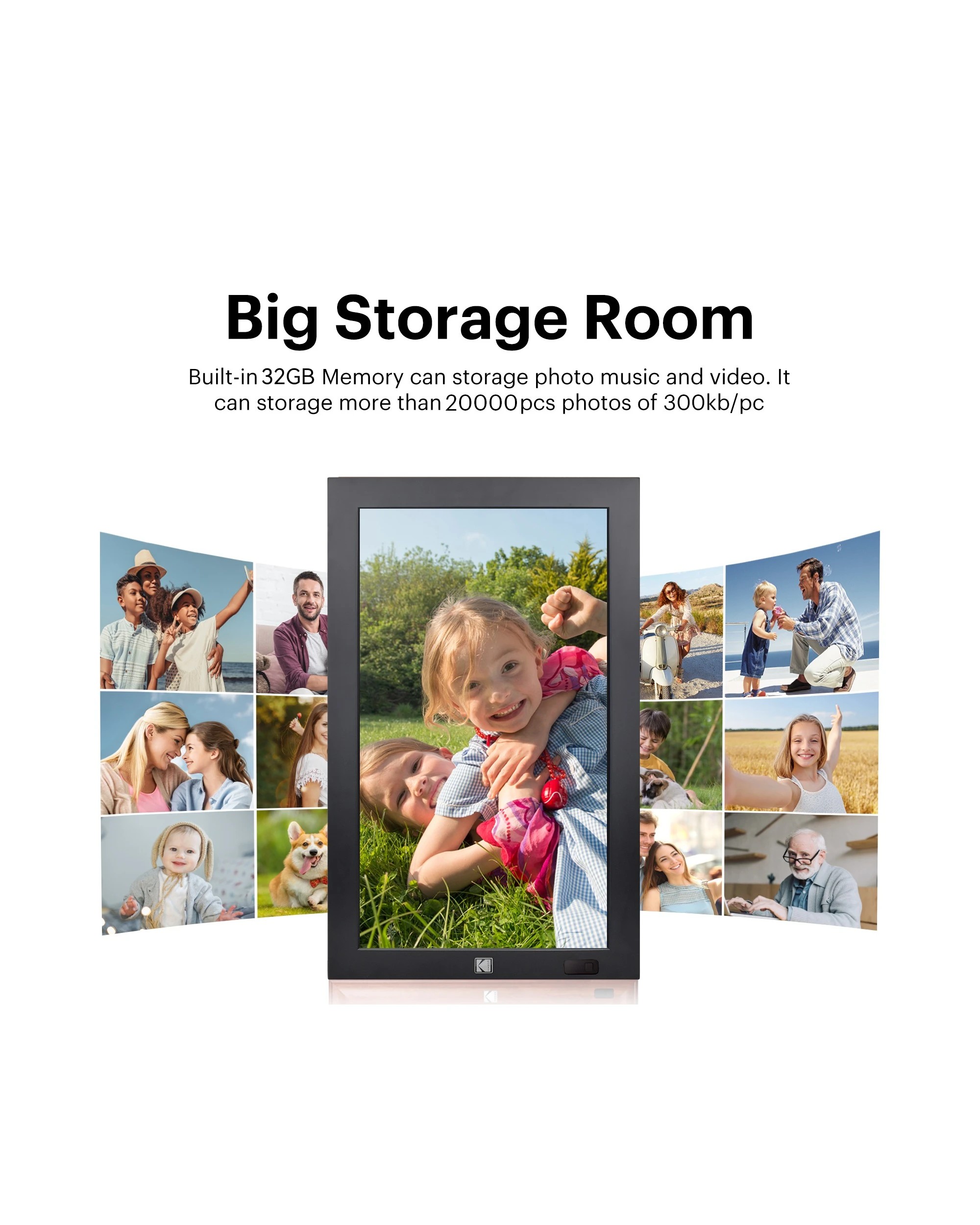 3 Kodak WF173V 17.3 Inch Full HD Wi-Fi Photo Frame, 3 of 6