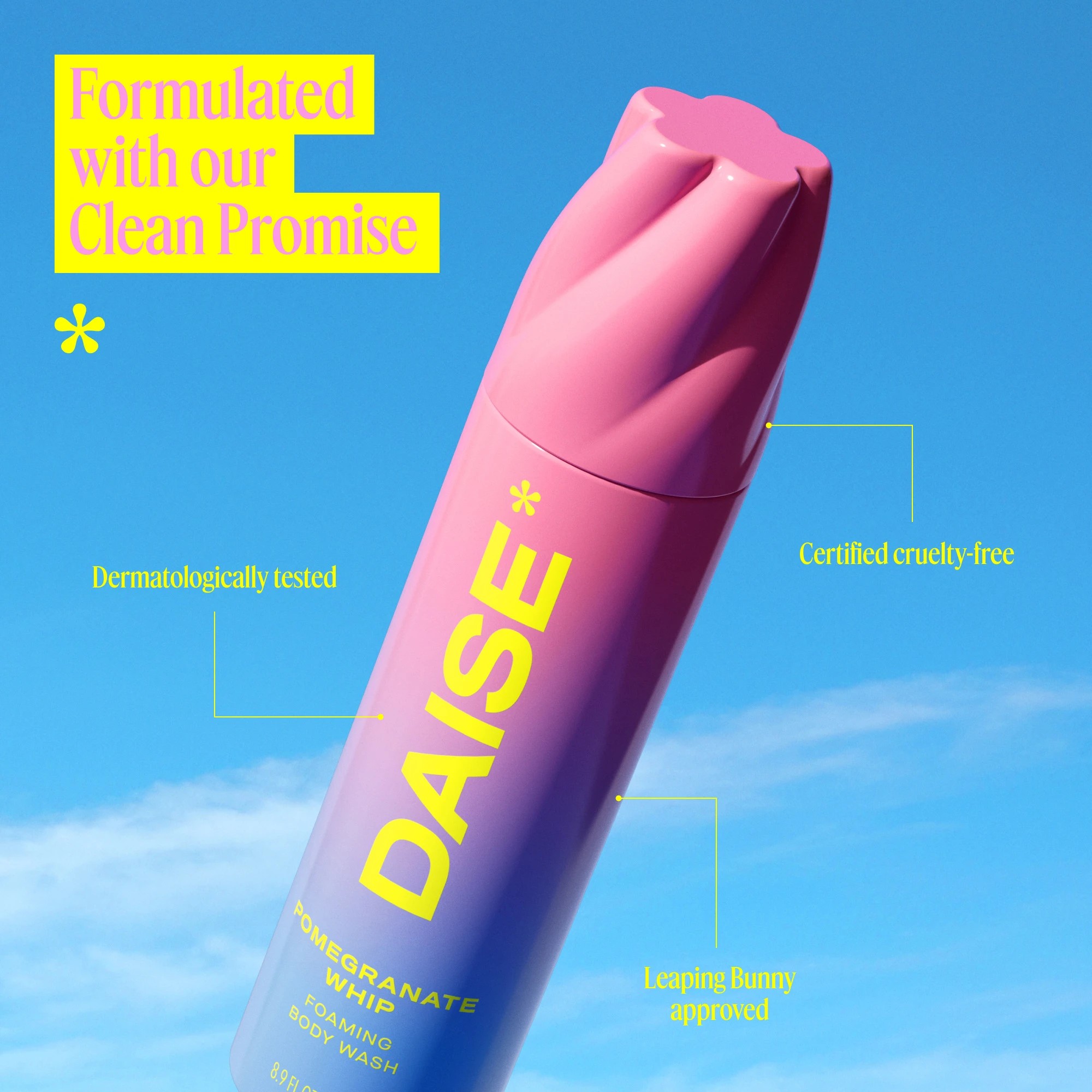 5 DAISE Foaming Body Wash 250g - Pomegranate Whip, 5 of 9