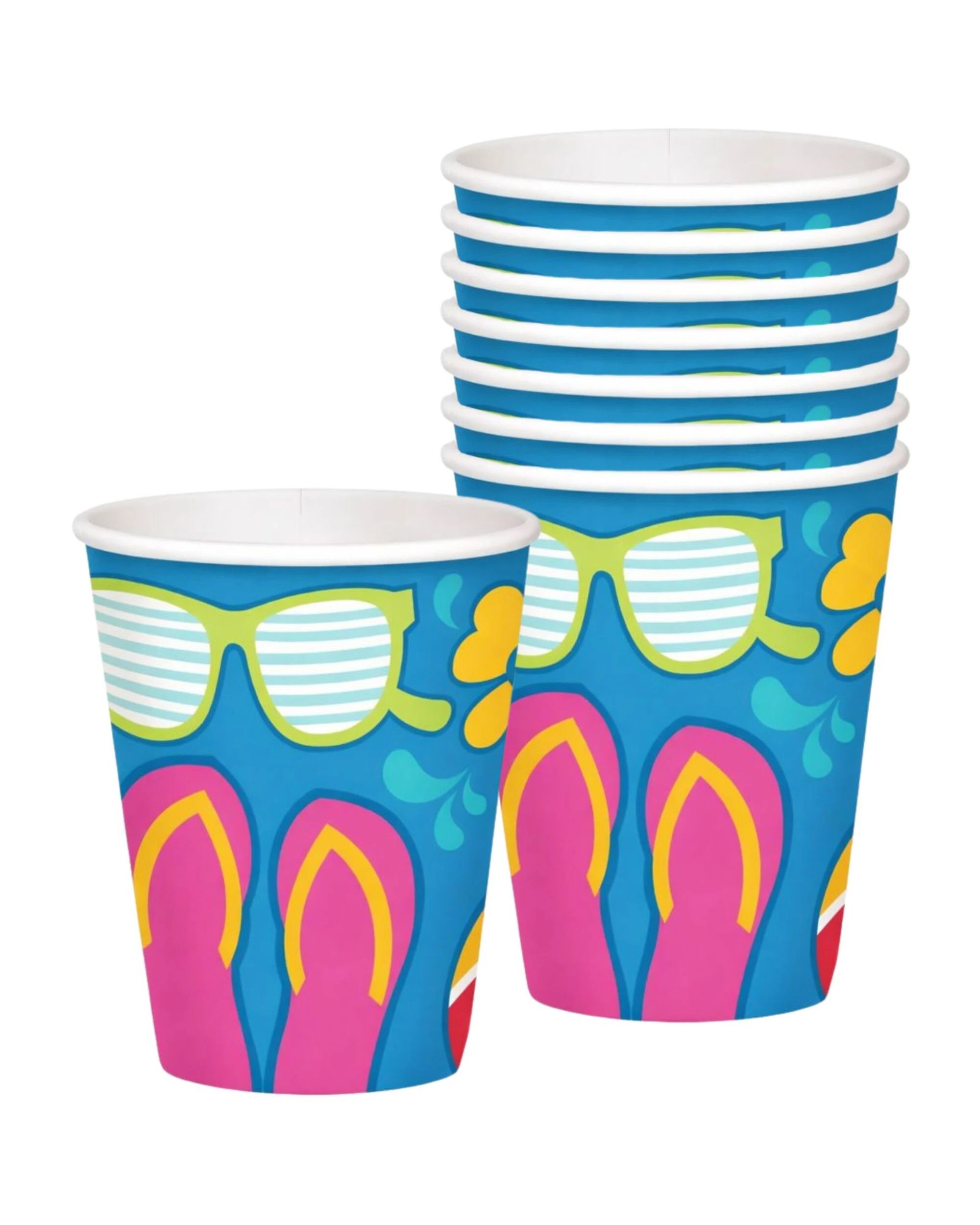 1 Amscan Summer Splash Paper Cups Pack of 18, 1 of 1