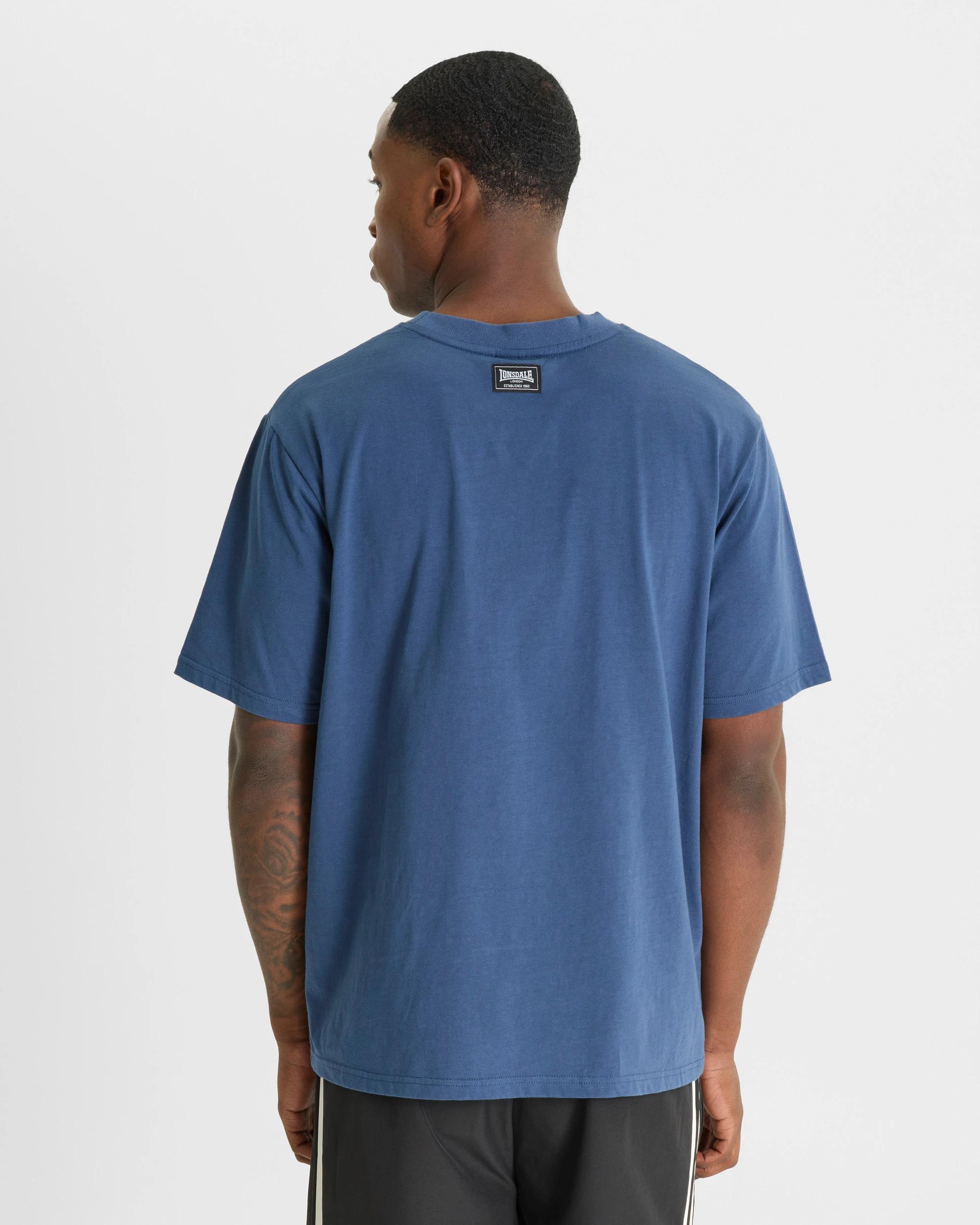 2 Lonsdale London Logo Short Sleeve T-Shirt BLUE, 2 of 6