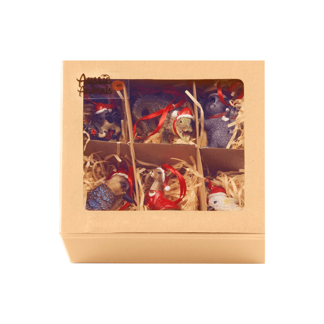 2 Christabelle Christmas Aussie Animals Pack Of 6 Baubles Metal Steel Art Decoration Gift Pack, 2 of 9