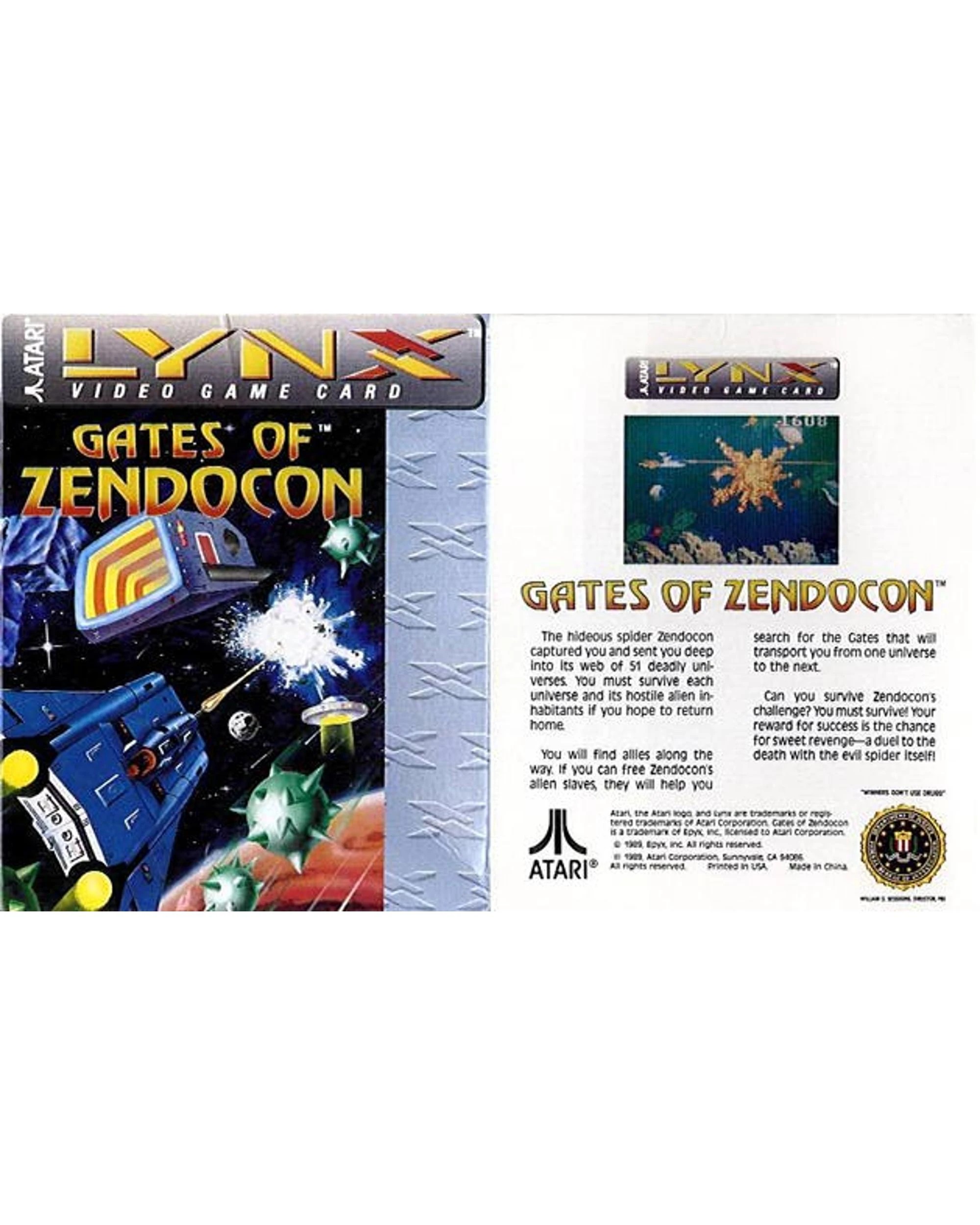 2 Gates of Zendocon - Atari Lynx, 2 of 3
