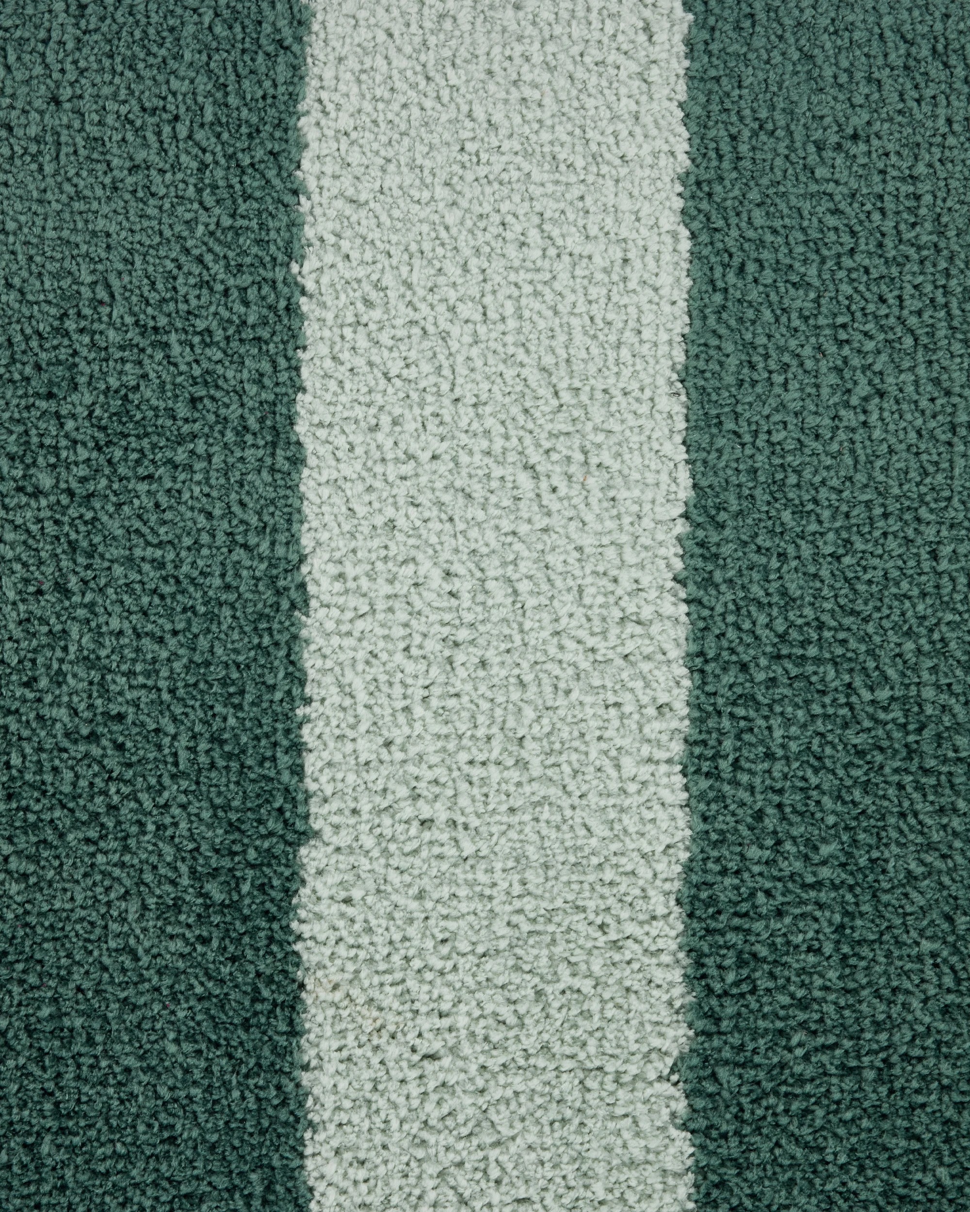 4 Memory Foam Bath Mat - Green Stripe, 4 of 5