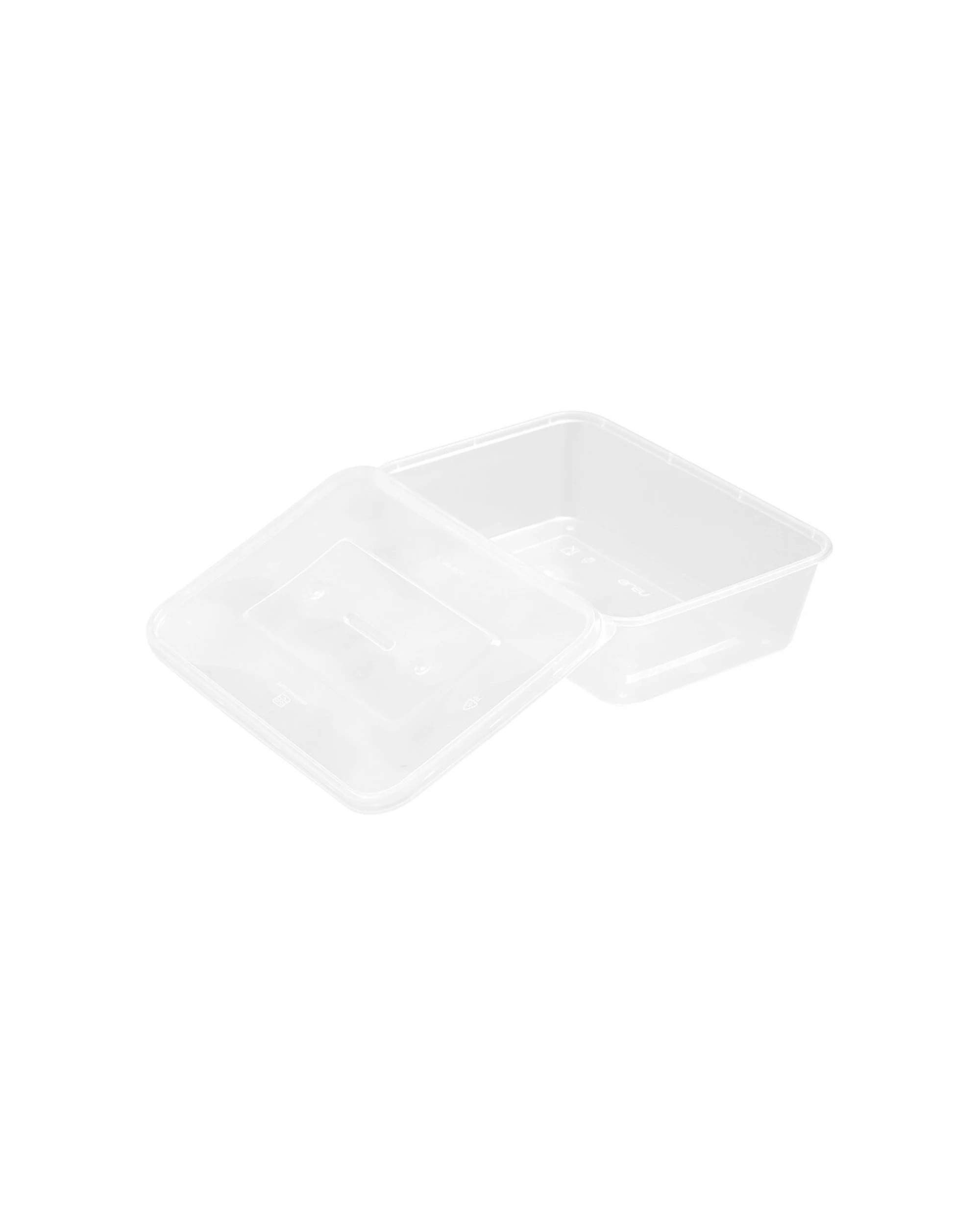 6 30pk Lemon & Lime Reusable 650ml Rectangle Food Container/storage W/ Lid Clear
 - Clear, 6 of 6