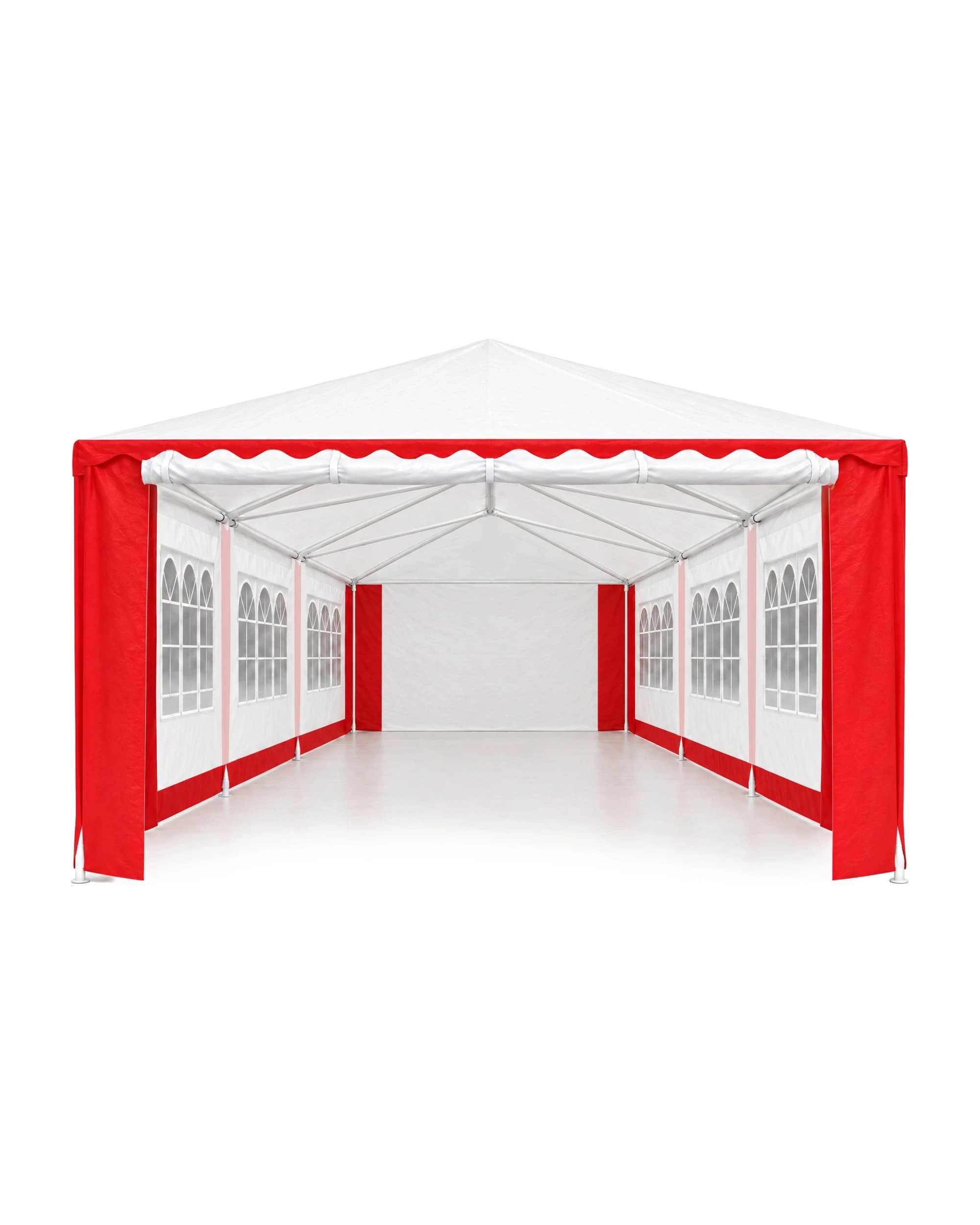 10 Wallaro Large 4m x8m Gazebo Party Wedding Tent Outdoor Event Marquee - Red, 10 of 10