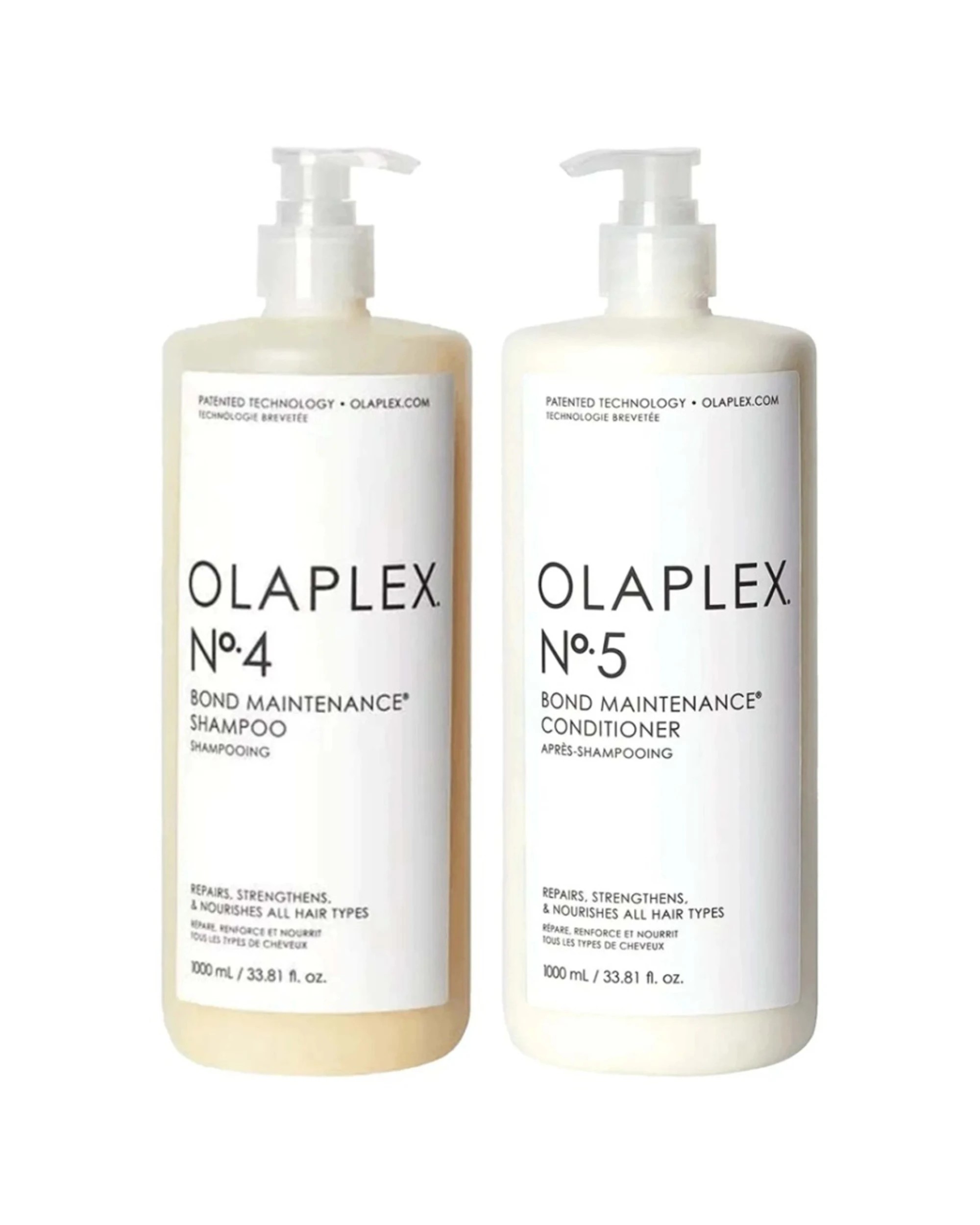 1 Olaplex 2pc Bond Maintenance No.4 Shampoo & No.5 Conditioner 1000ml Set - White, 1 of 1
