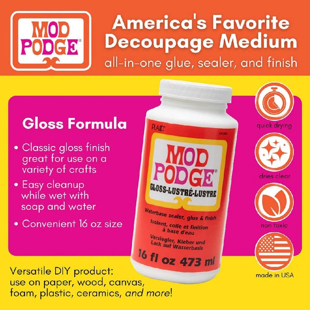 8 Mod Podge Gloss Sealer 473mL, 8 of 8