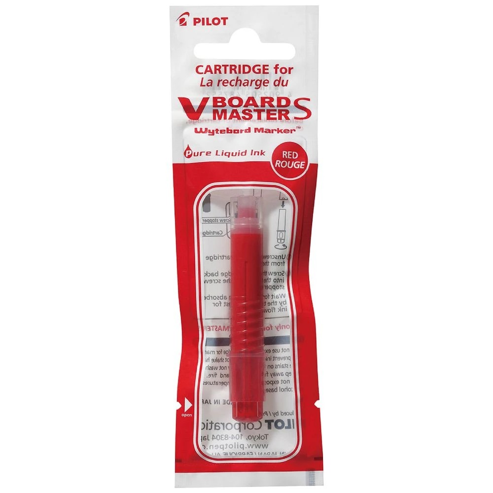 1 PILOT V Board Master S Whiteboard Marker Refill Red, 1 of 2