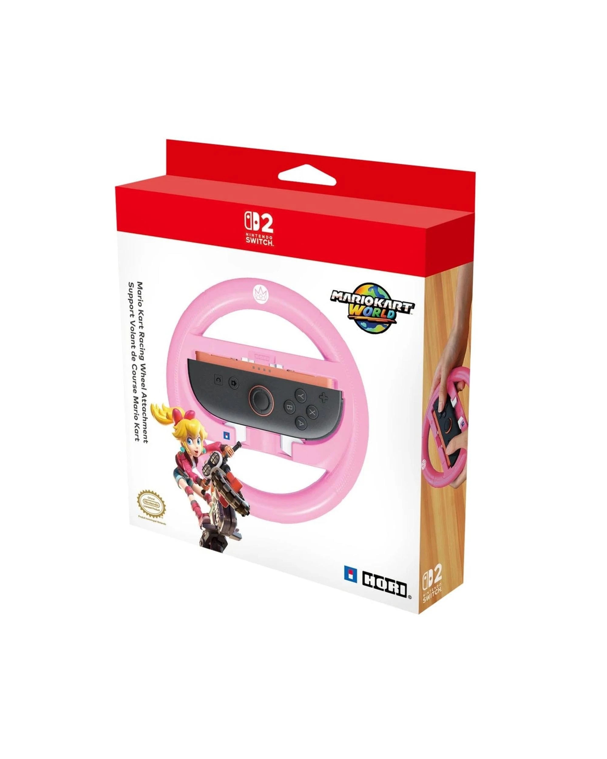 7 HORI Mario Kart Racing Wheel Attachment - Peach -  for Nintendo Switch 2 - Pink, 7 of 7