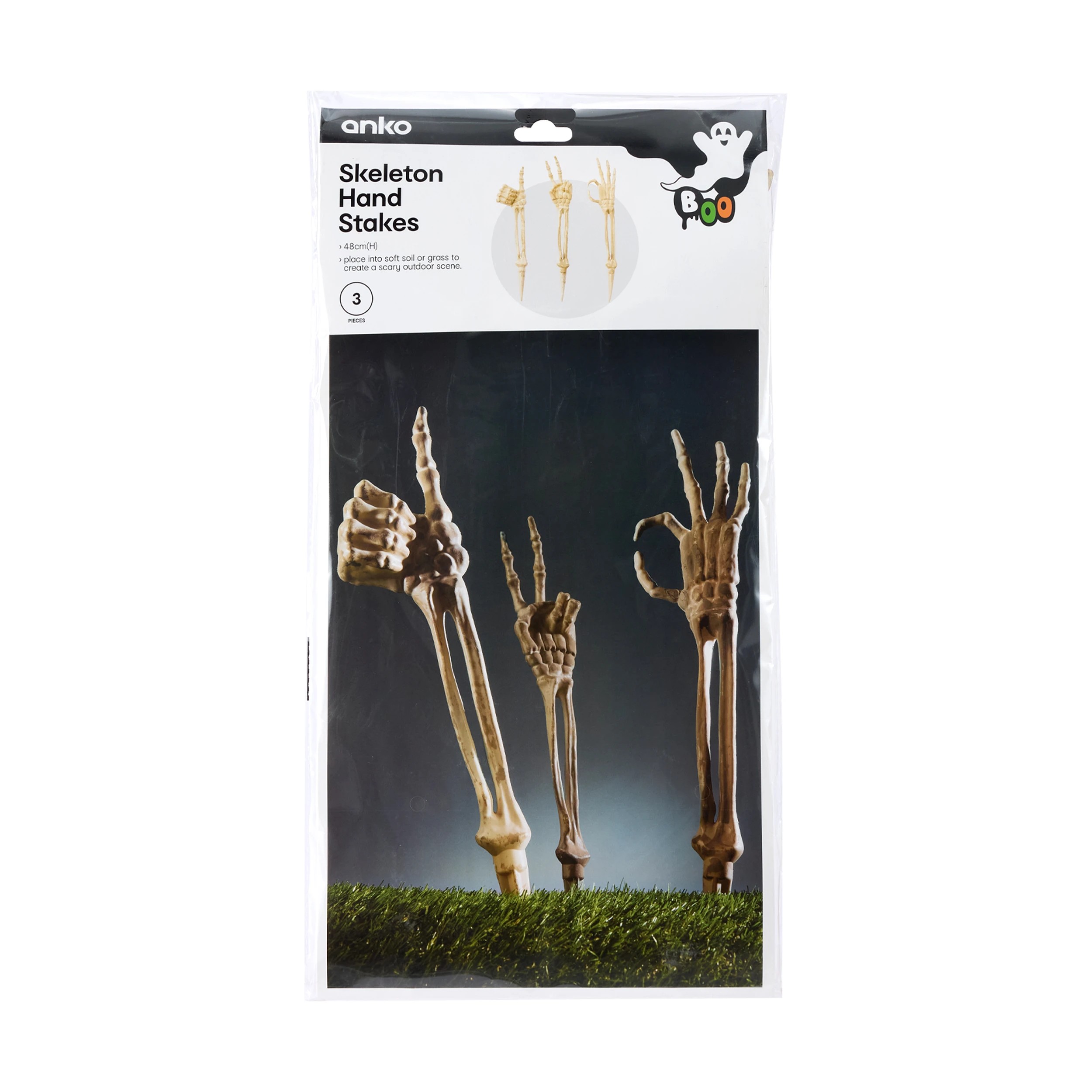 8 3 Piece Skeleton Hand Stakes, 8 of 9