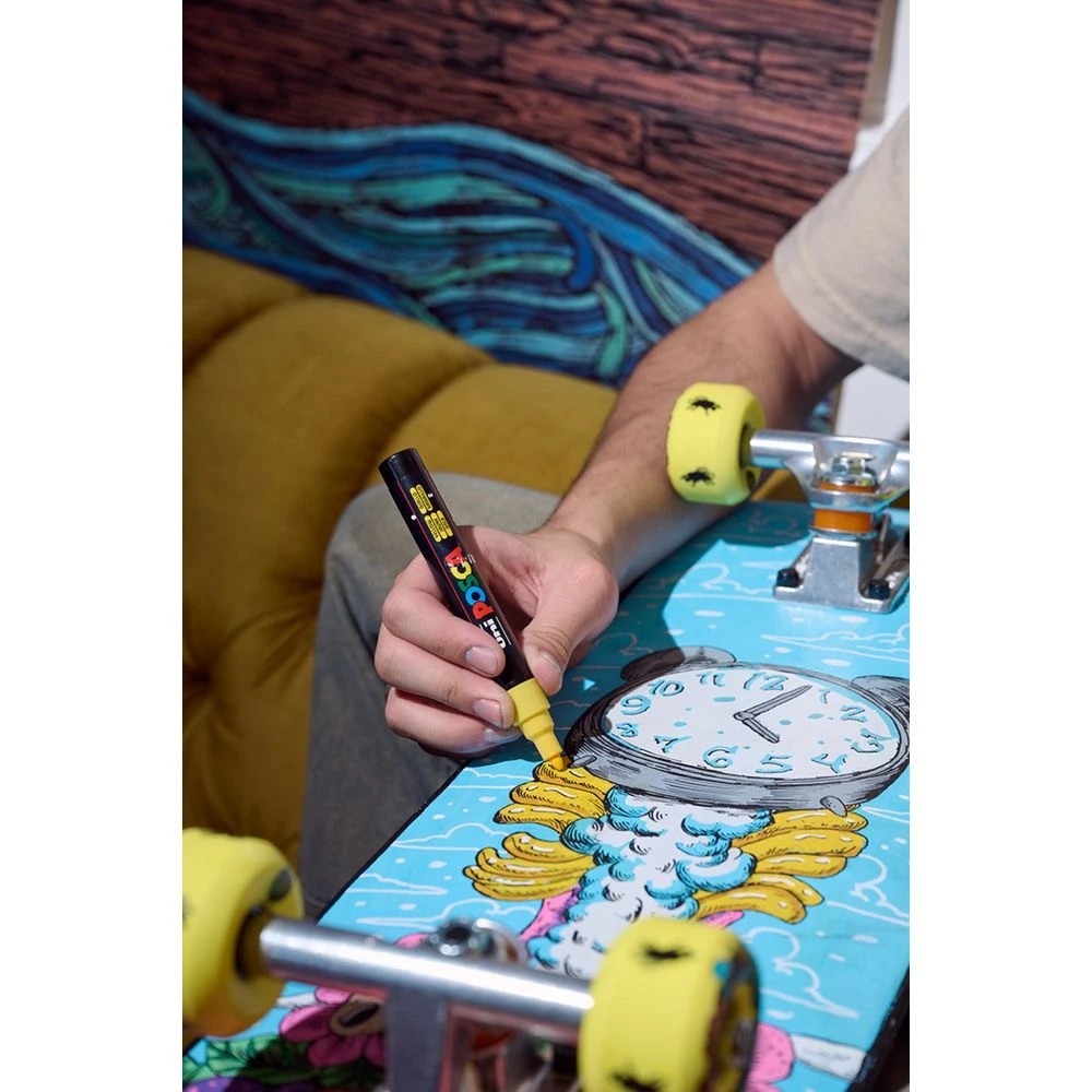 3 Posca PC-5M Paint Marker Yellow 4 Pack, 3 of 10
