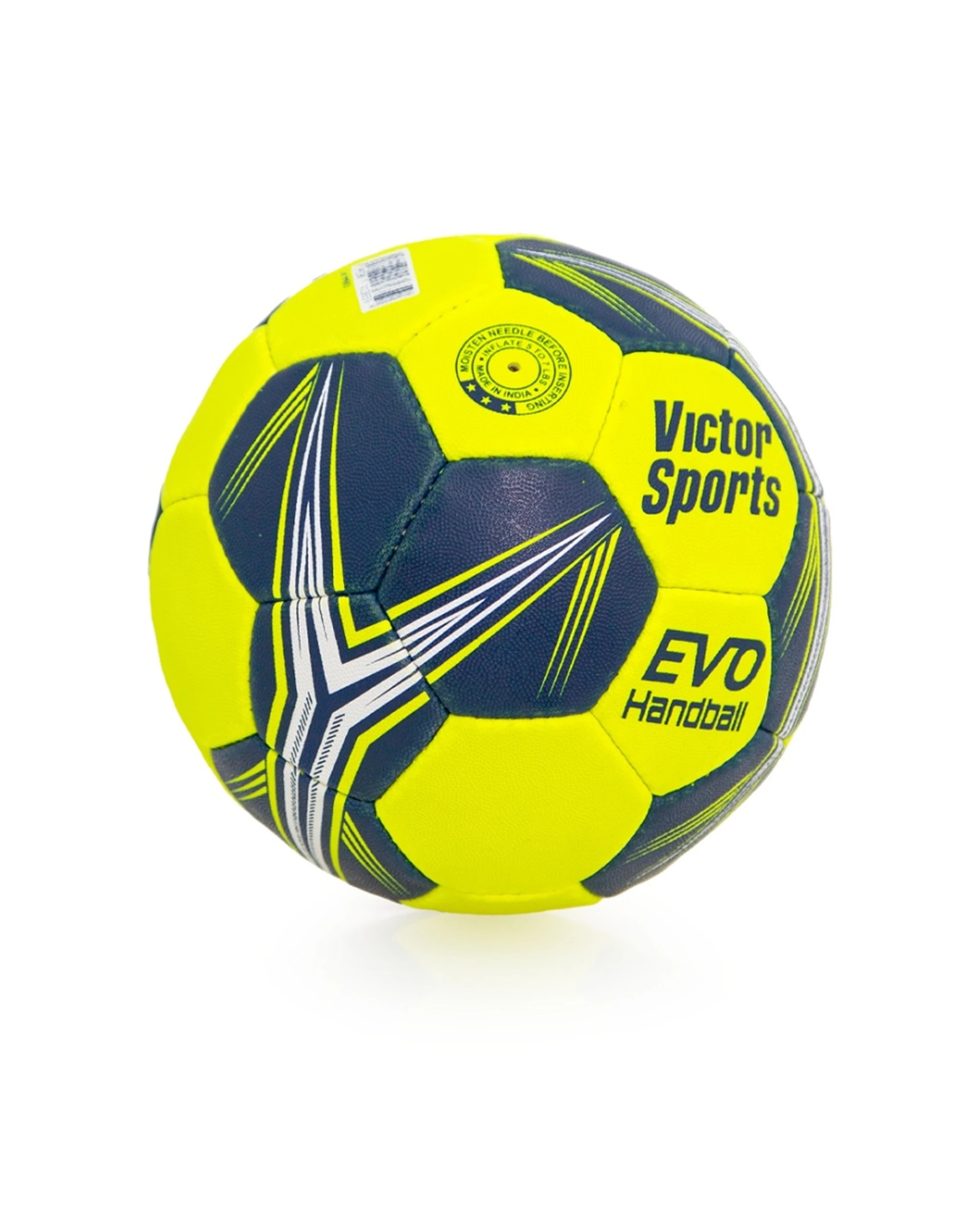 2 Victor Sports Handball Synthetic Official Weight Soft Touch Size 3 - Yellow, 2 of 3