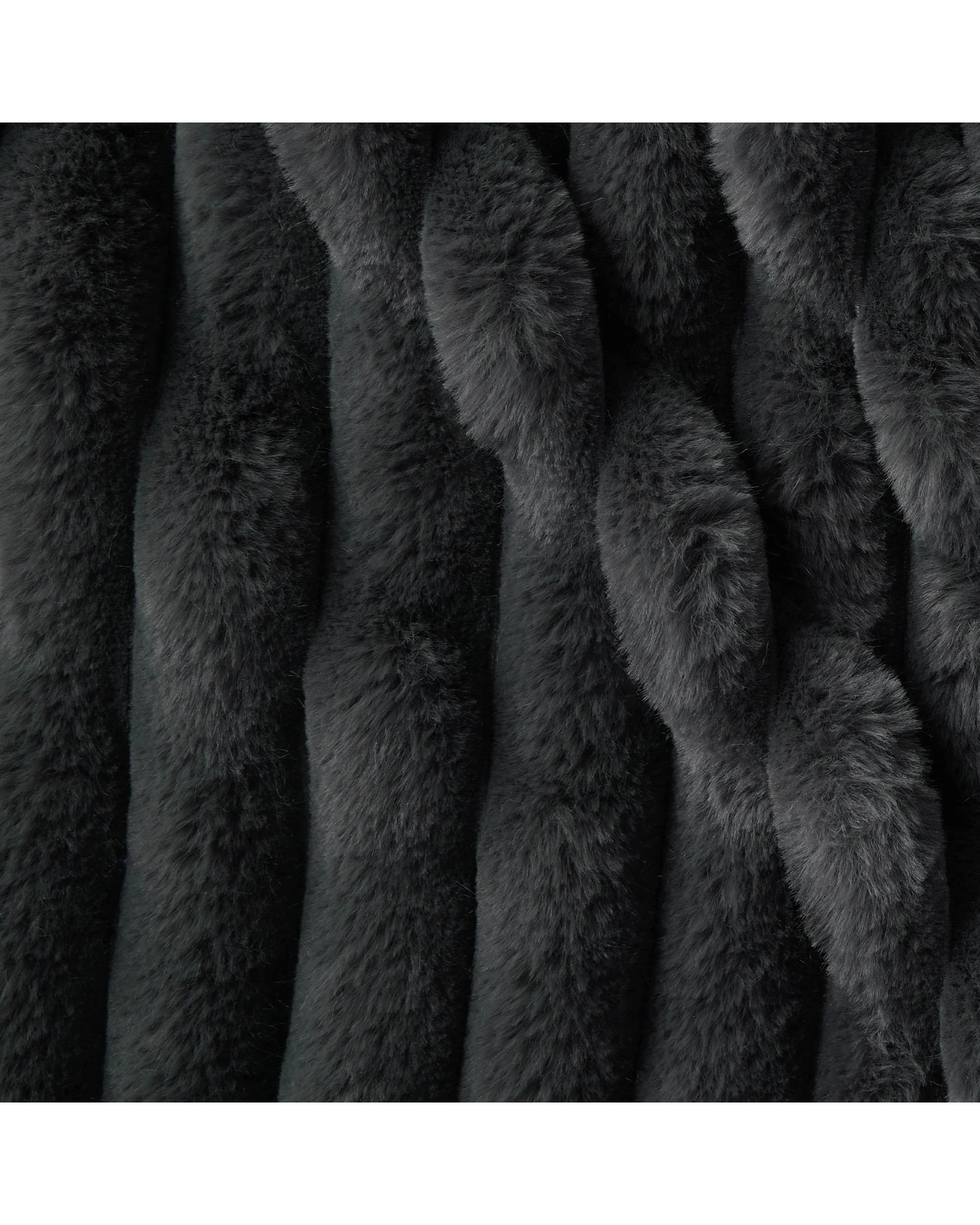 4 Dreamaker Cirra Chunky Embossed Fleece Heated Throw 130x160cm - Charcoal, 4 of 8