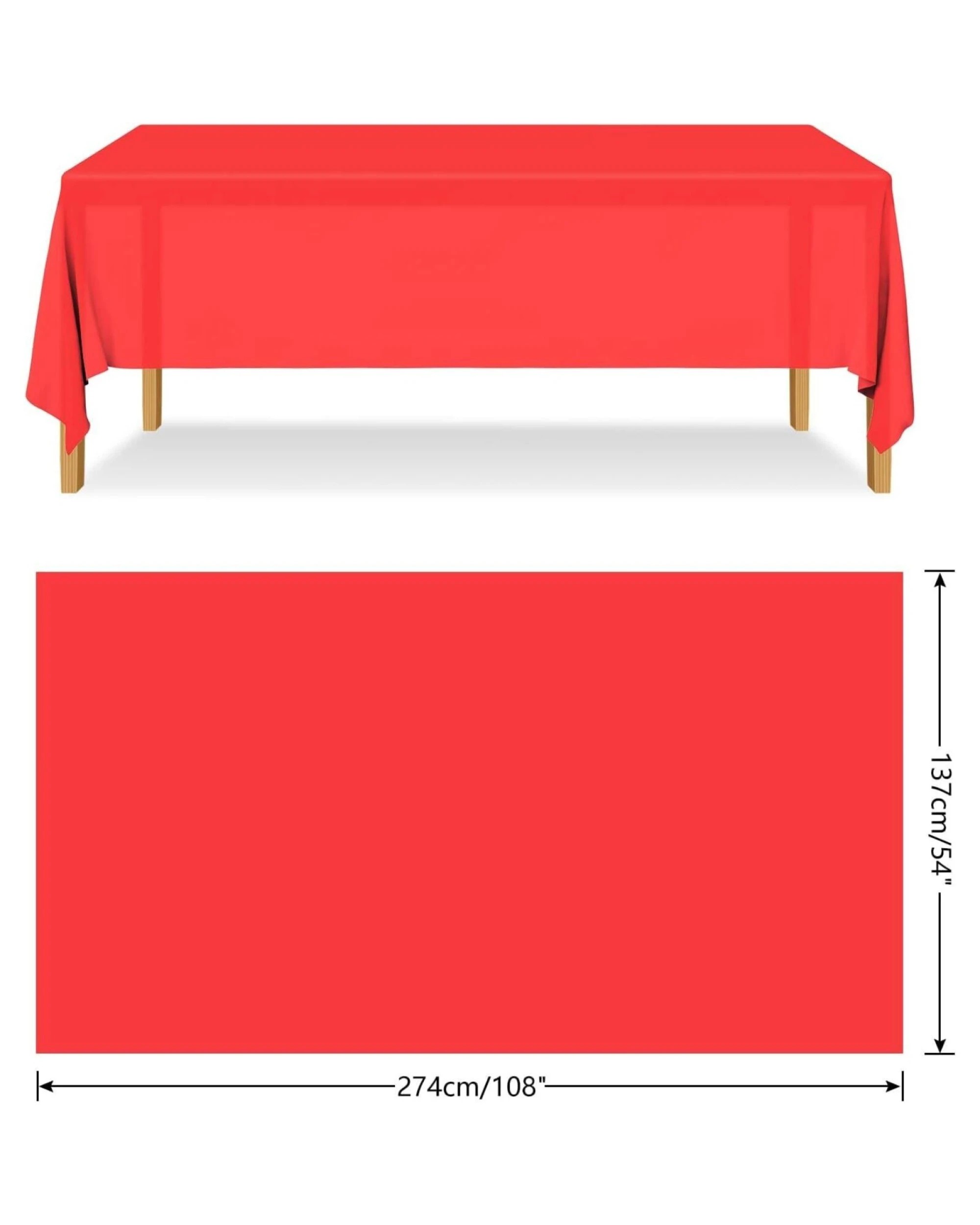 3 BR Home Reusable and Washable Table Cloth for Christmas Party, 3 of 3