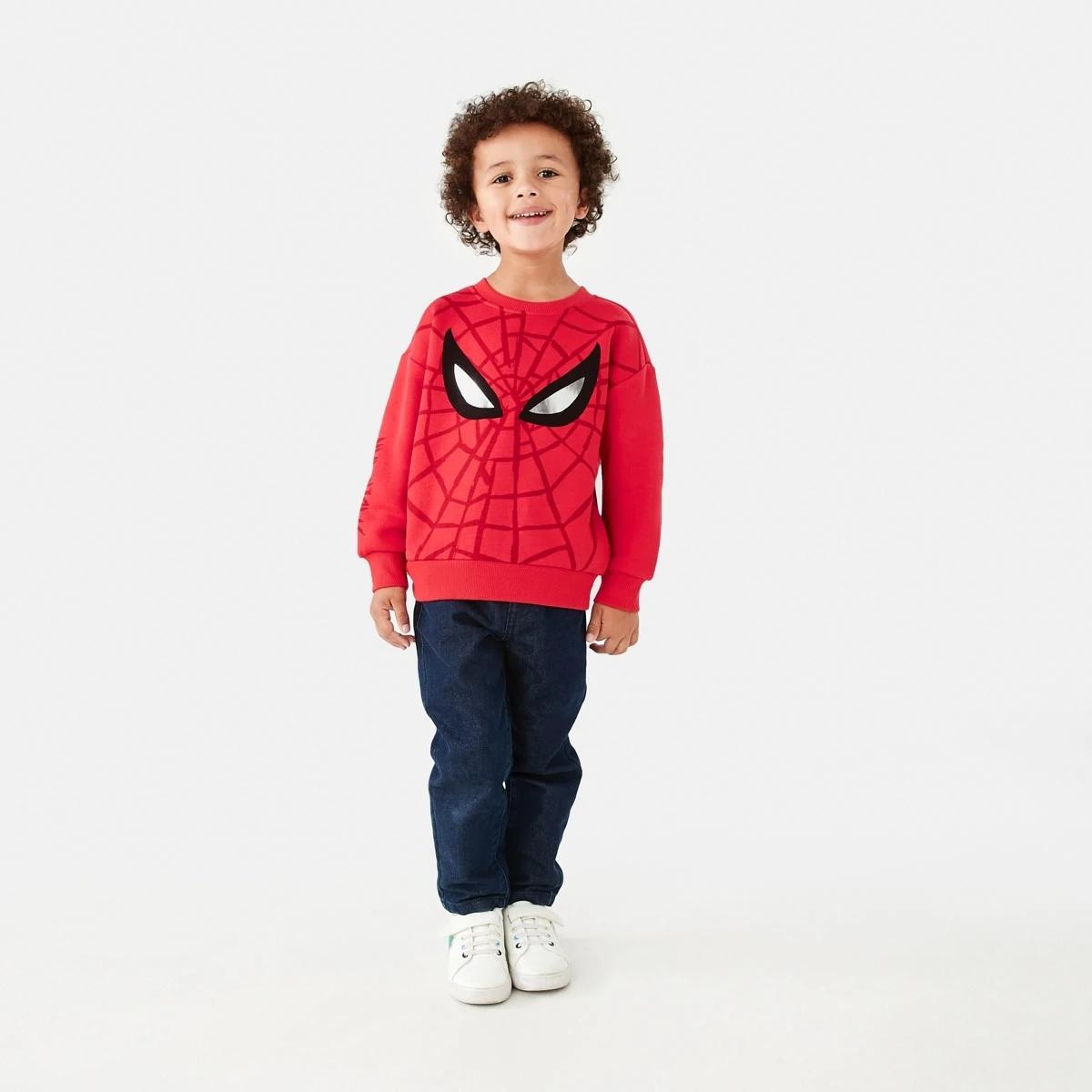 6 Spider-Man License Print Crew Sweatshirt Spiderman, 6 of 9