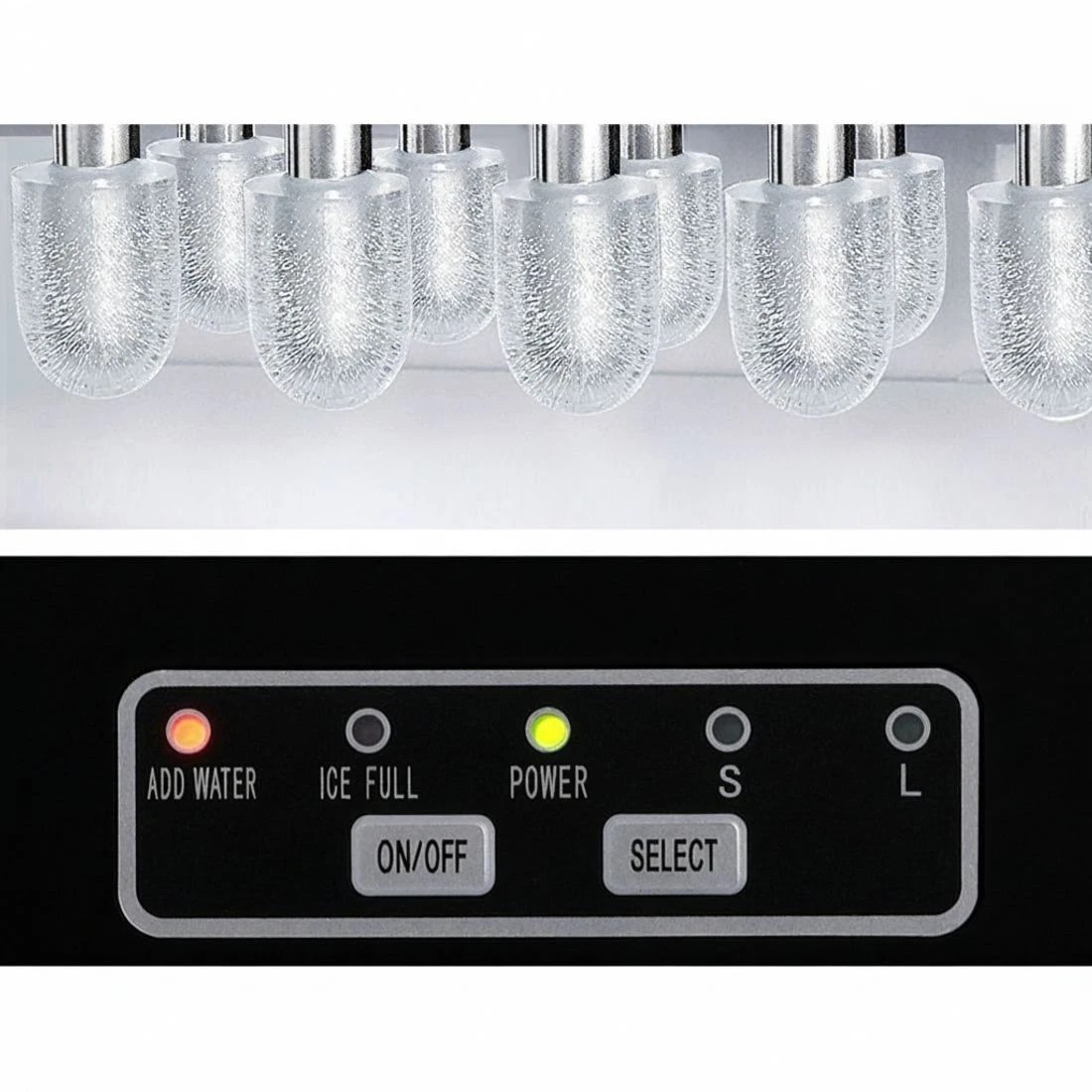 6 Devanti 12kg Ice Maker Machine w/Self Cleaning - Silver, 6 of 7