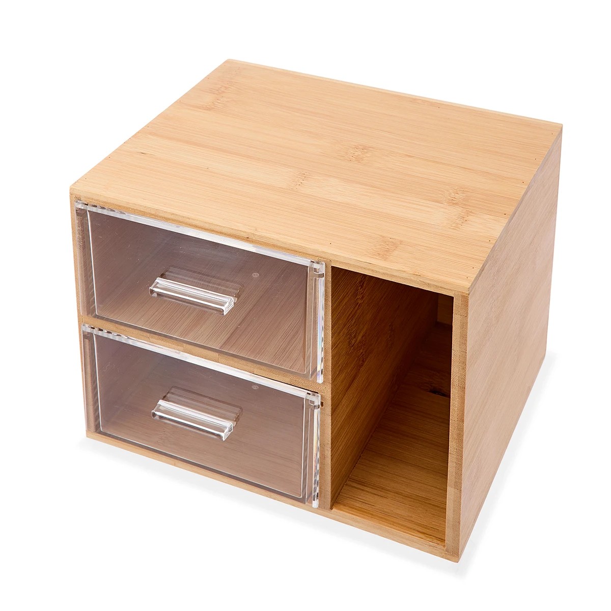 7 Bamboo and Plastic Square 2 Drawers, 7 of 8
