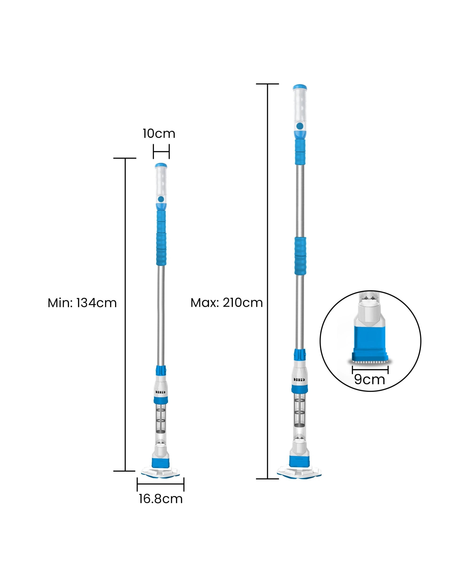 2 Aquajack 127 Portable Rechargeable Spa and Pool Vacuum Cleaner - Blue, 2 of 9