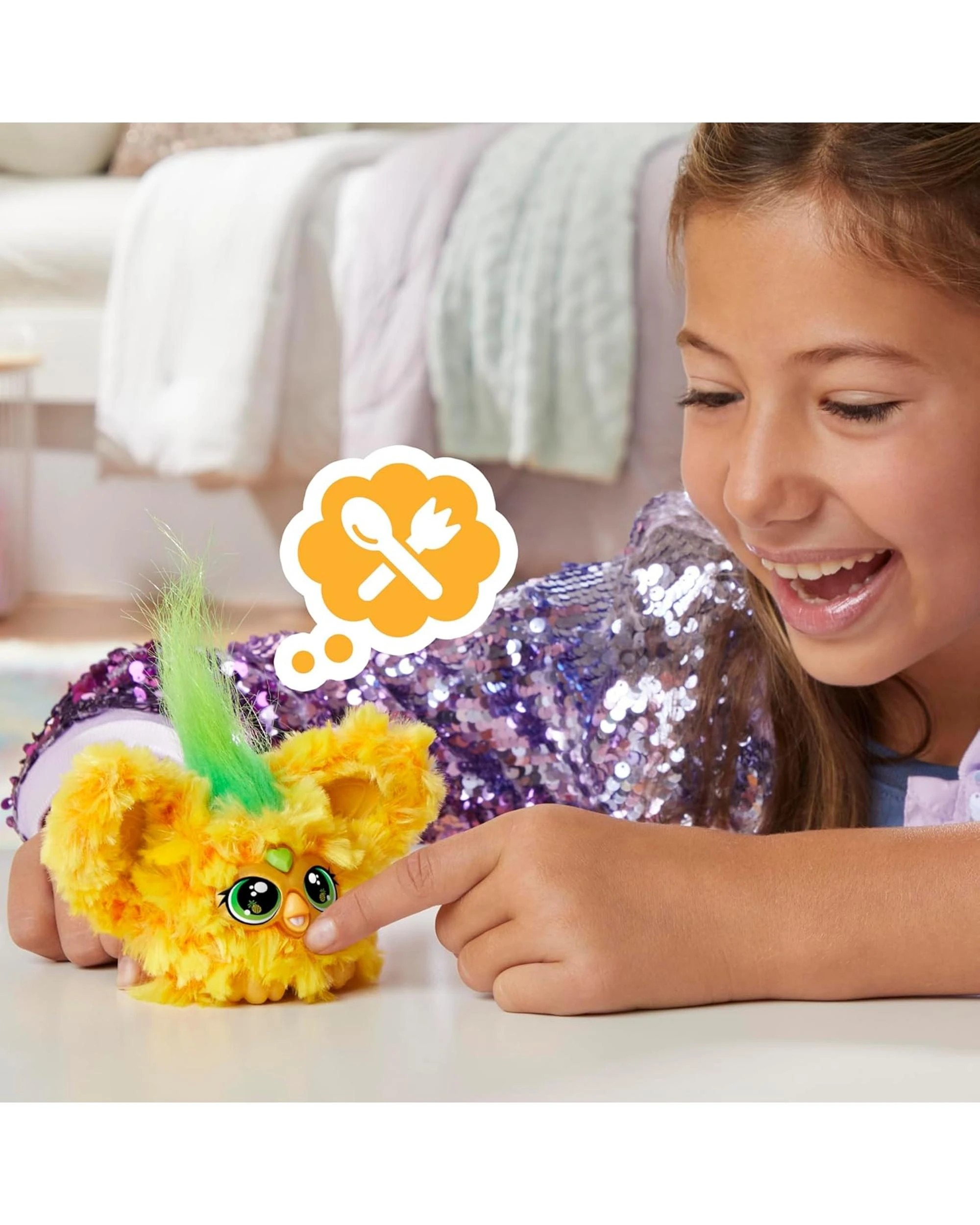 6 Furby Furblets Hoo-Lah Pineapple Furblet - Yellow, 6 of 10