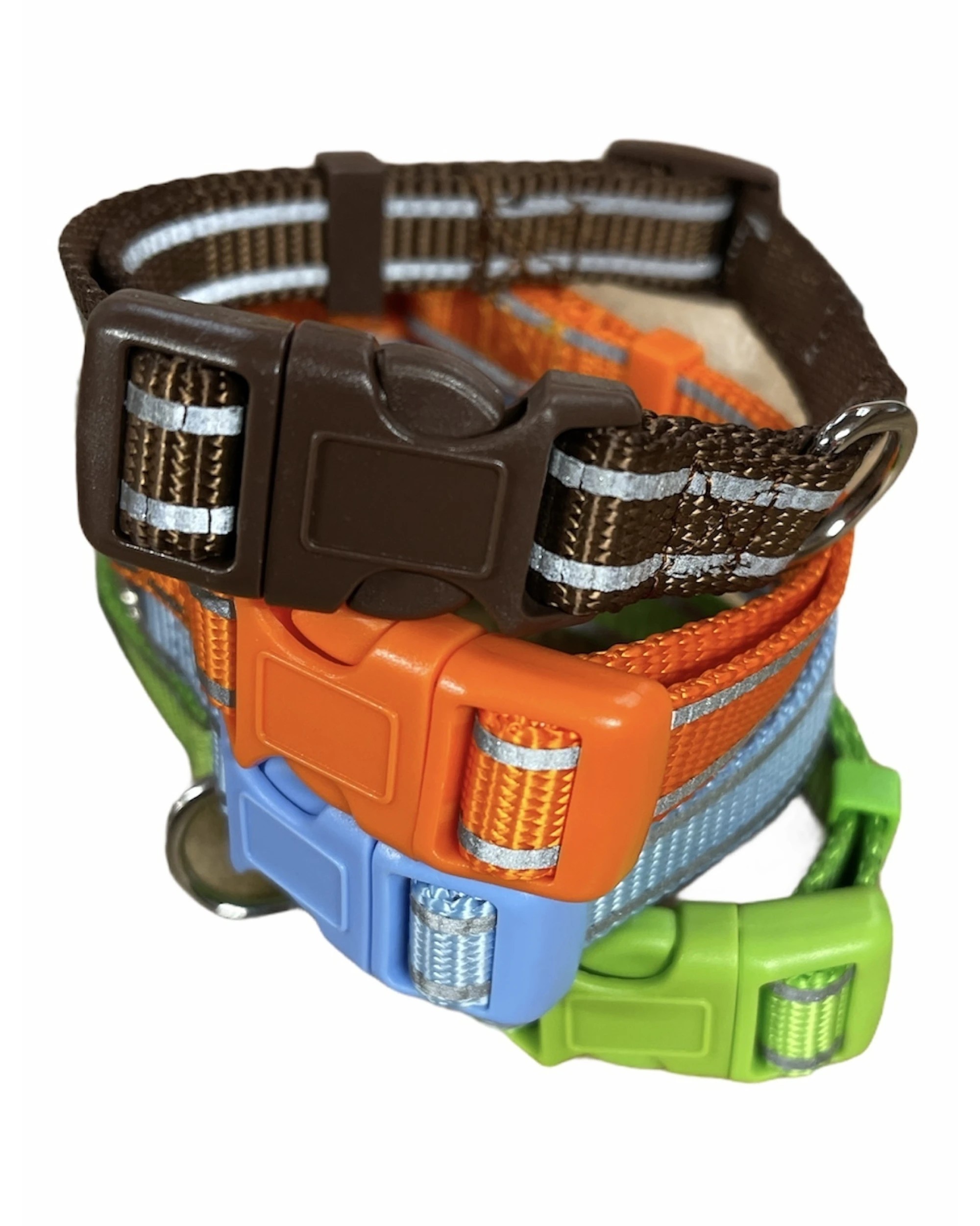 2 Br Pets Reflective Dog Collar Utility Classic Side Release W/ Hi Vis Stitching - 1.5cm Width (small Dogs), 2 of 7