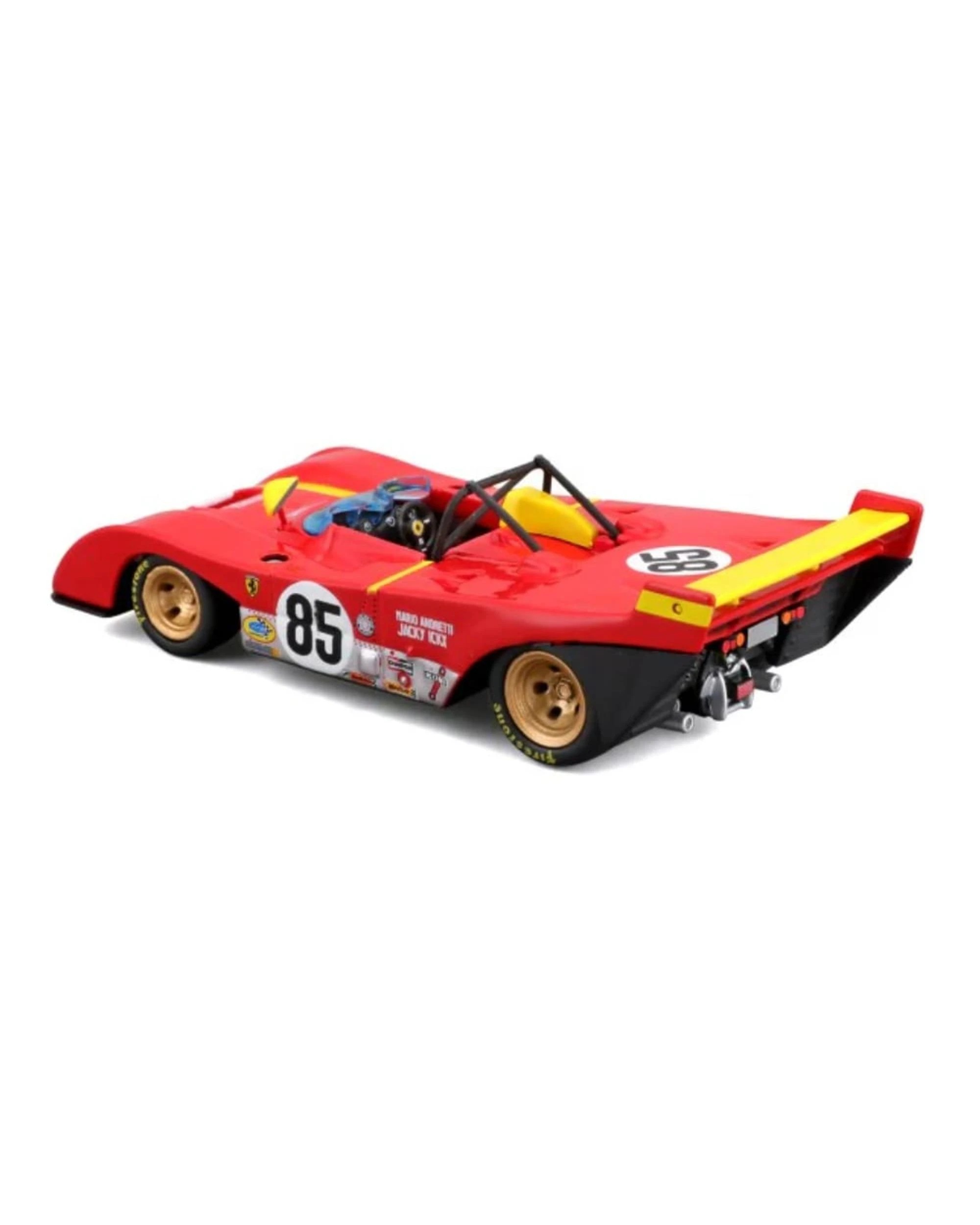 4 Bburago Ferrari Racing 1972 Ferrari 312 P #85 1:43 Scale Diecast Vehicle - Red, 4 of 5