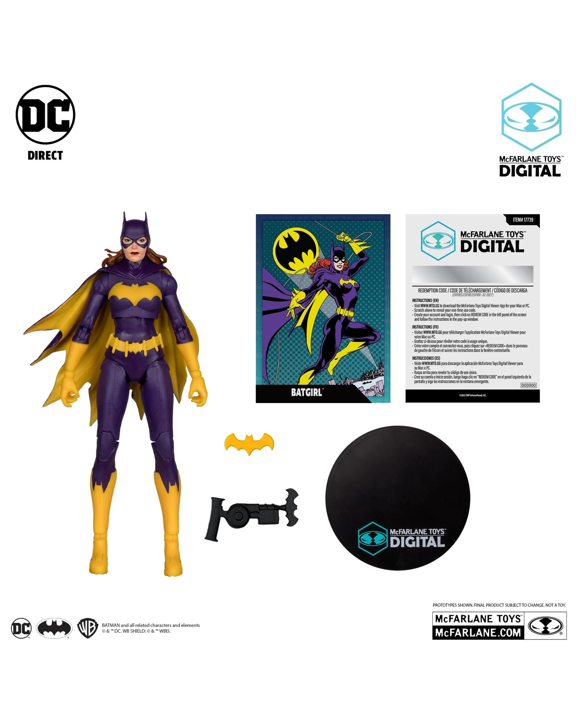 6 McFarlane Digital DC Direct DC Classic Batgirl 7 inch Action Figure, 6 of 9