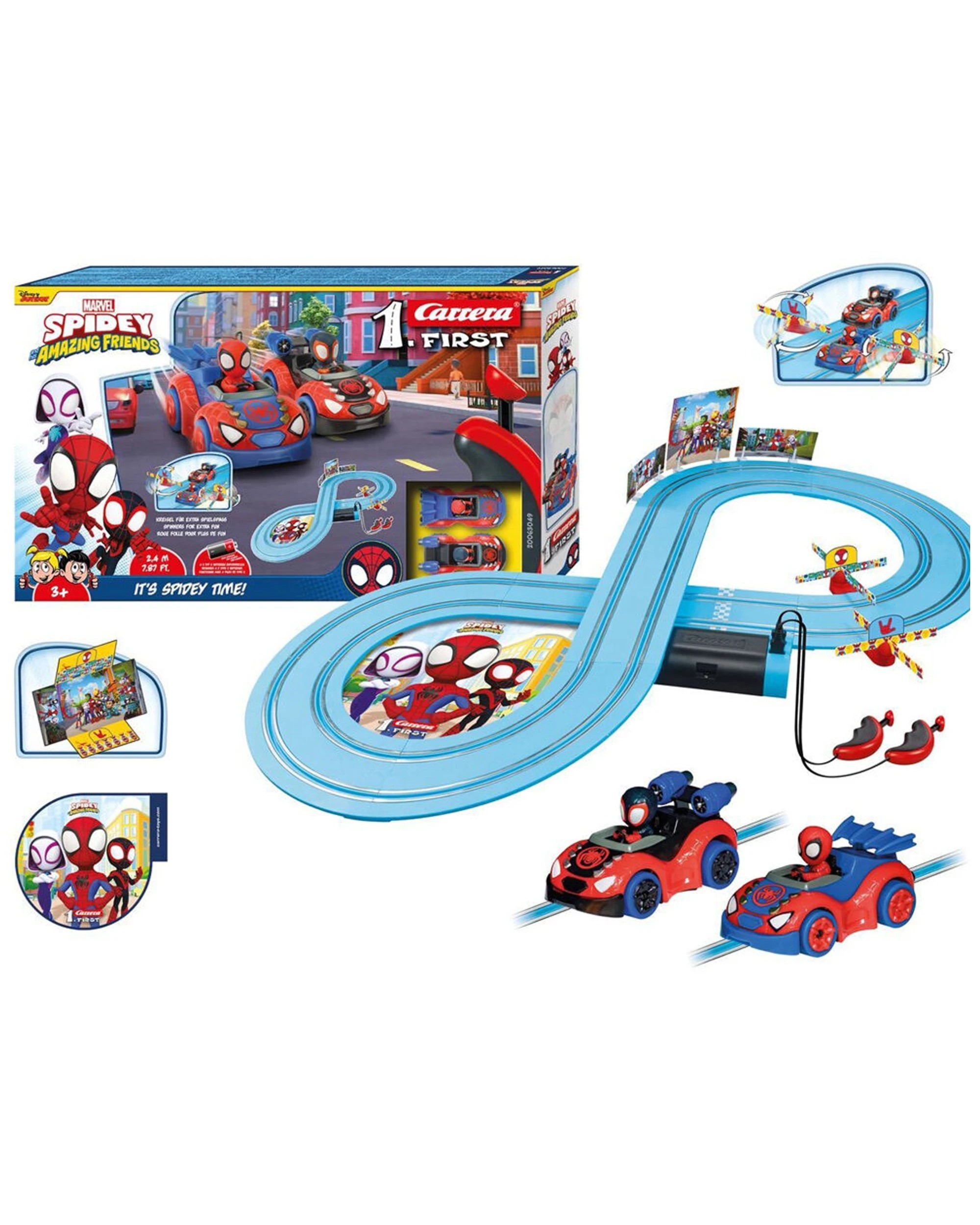 1 Carrera First Spidey Web Spinners Slot Car Racing Track Spider-Man Set 2.4m
 - multi, 1 of 4