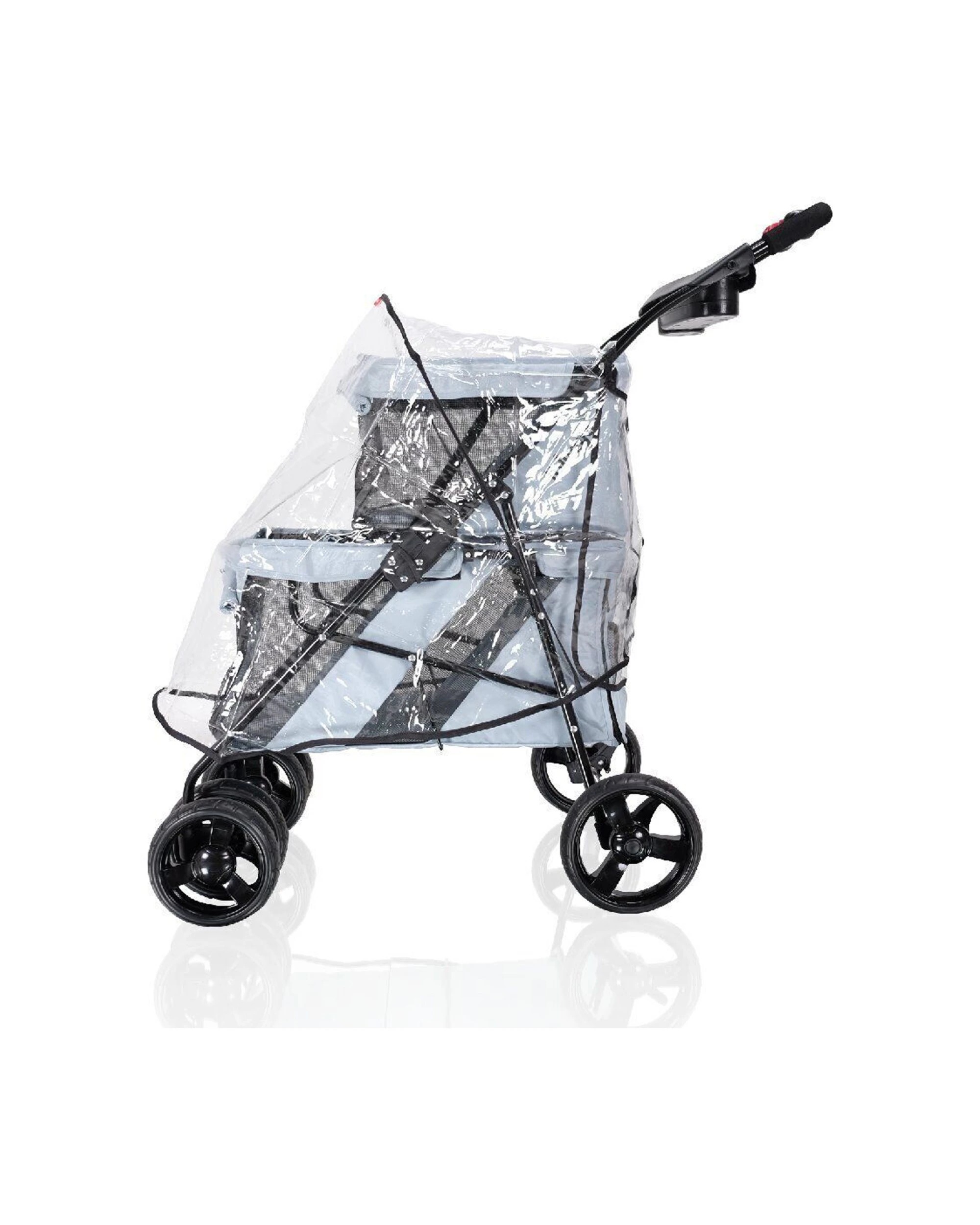 1 Ibiyaya Universal Waterproof Raincover Pet Stroller PVC With Ventilation - Plain, 1 of 4