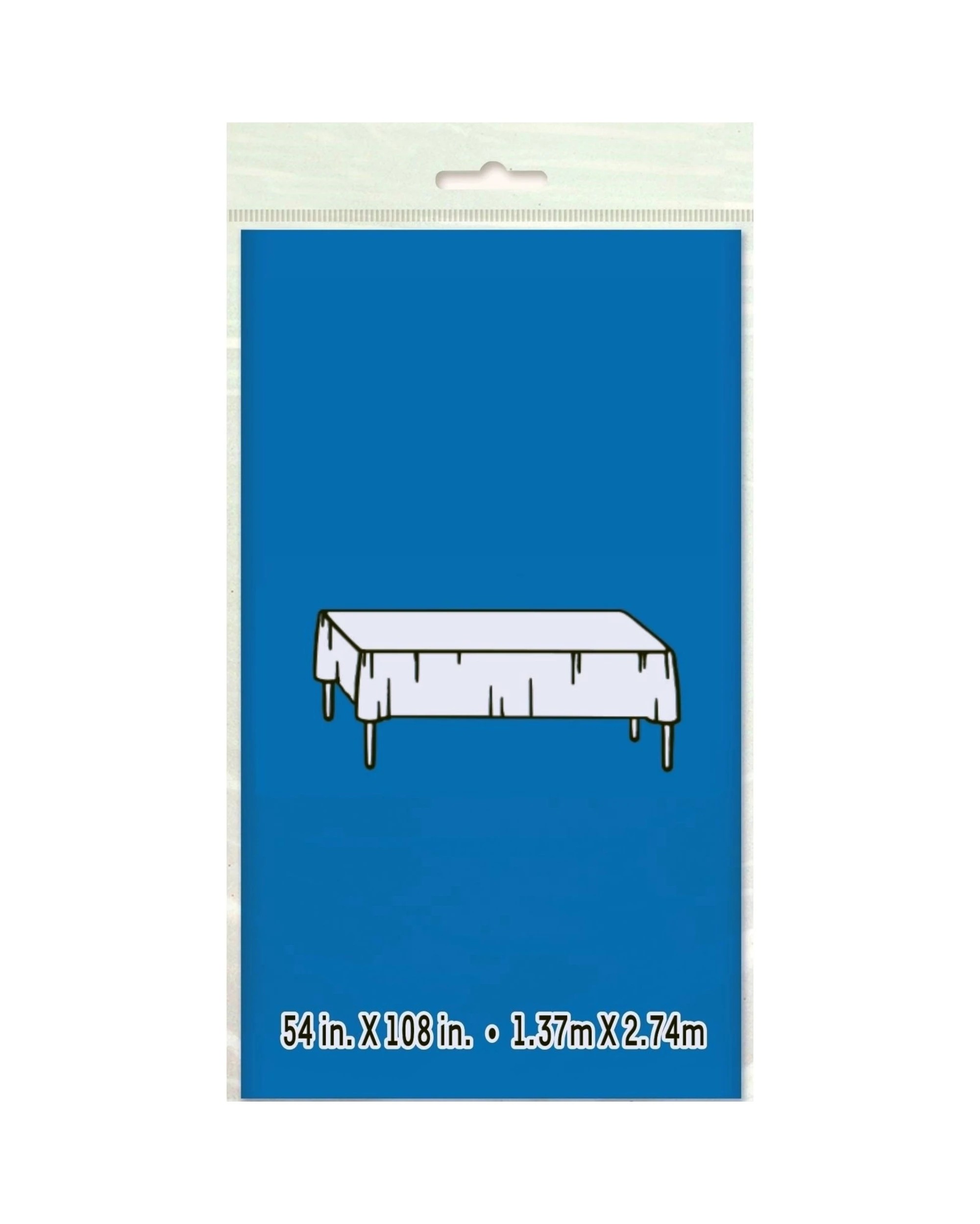 2 Unique Royal Blue Rectangular Plastic Tablecloth - Royal Blue, 2 of 2