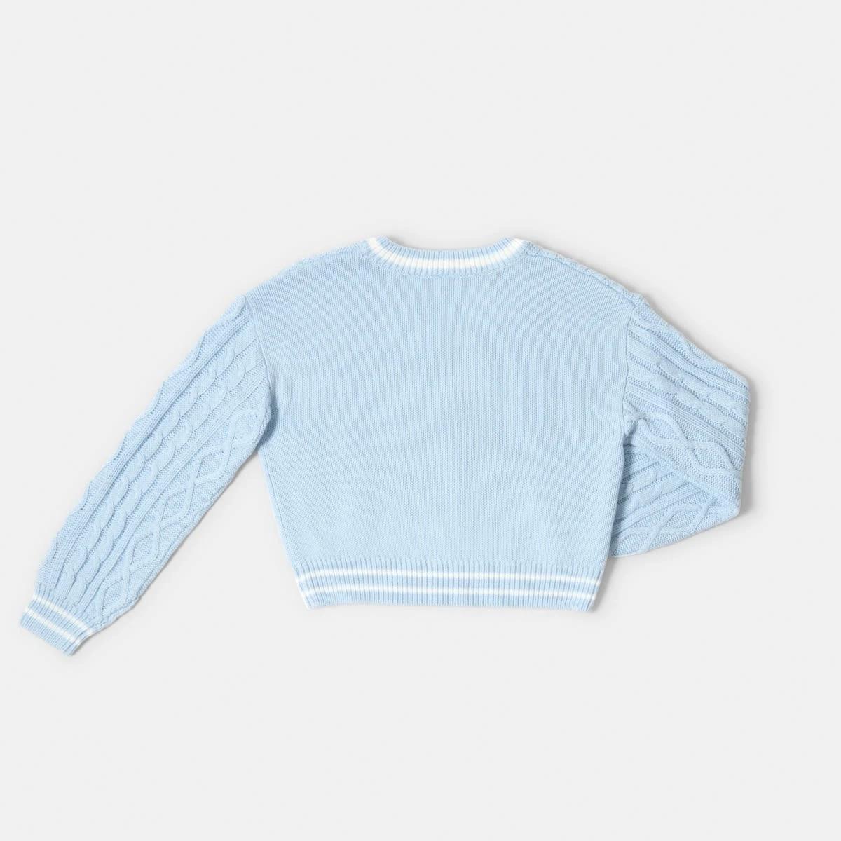 9 Cable Knit Jumper Doll Blue, 9 of 9