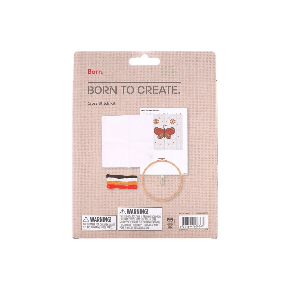 2 Born Cross Stitch Kit Butterfly, 2 of 3