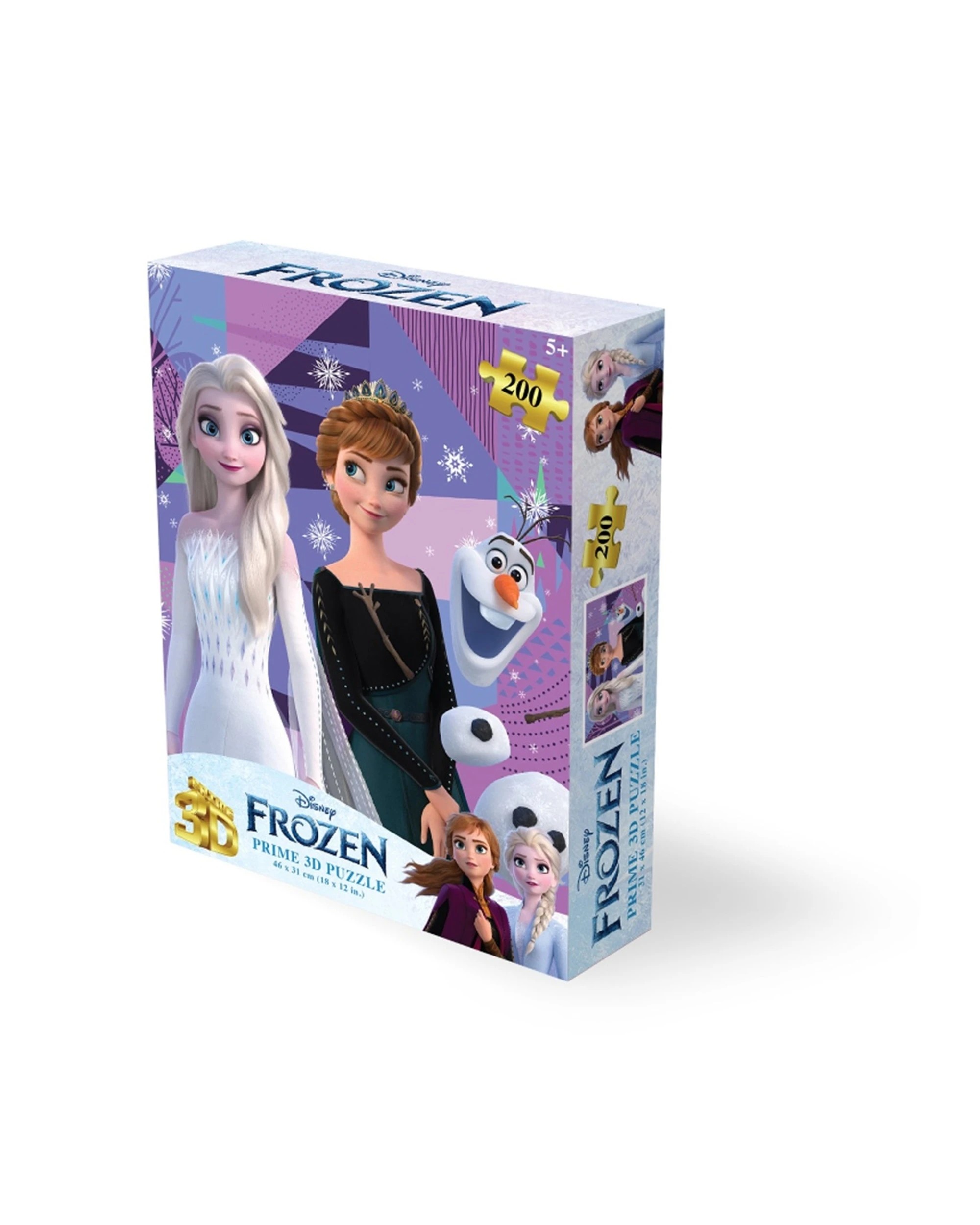 Prime3D 200pc Lenticular Disney Frozen Jigsaw Puzzle Deluxe Set 46x31cm ...