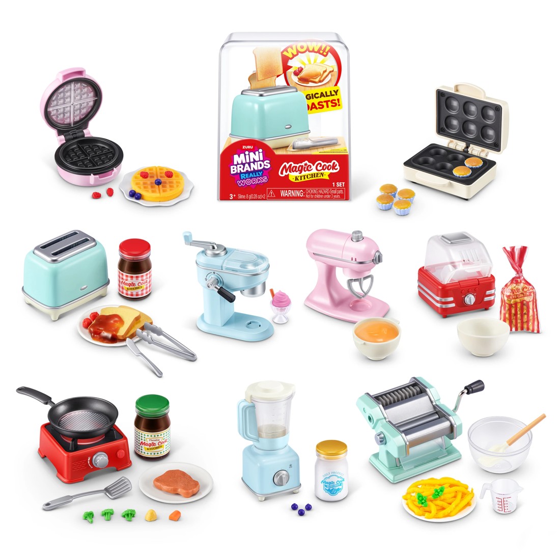 2 Mini Brands Really Works Magic Cook Kitchen Capsule Series 1 by ZURU - Assorted, 2 of 8