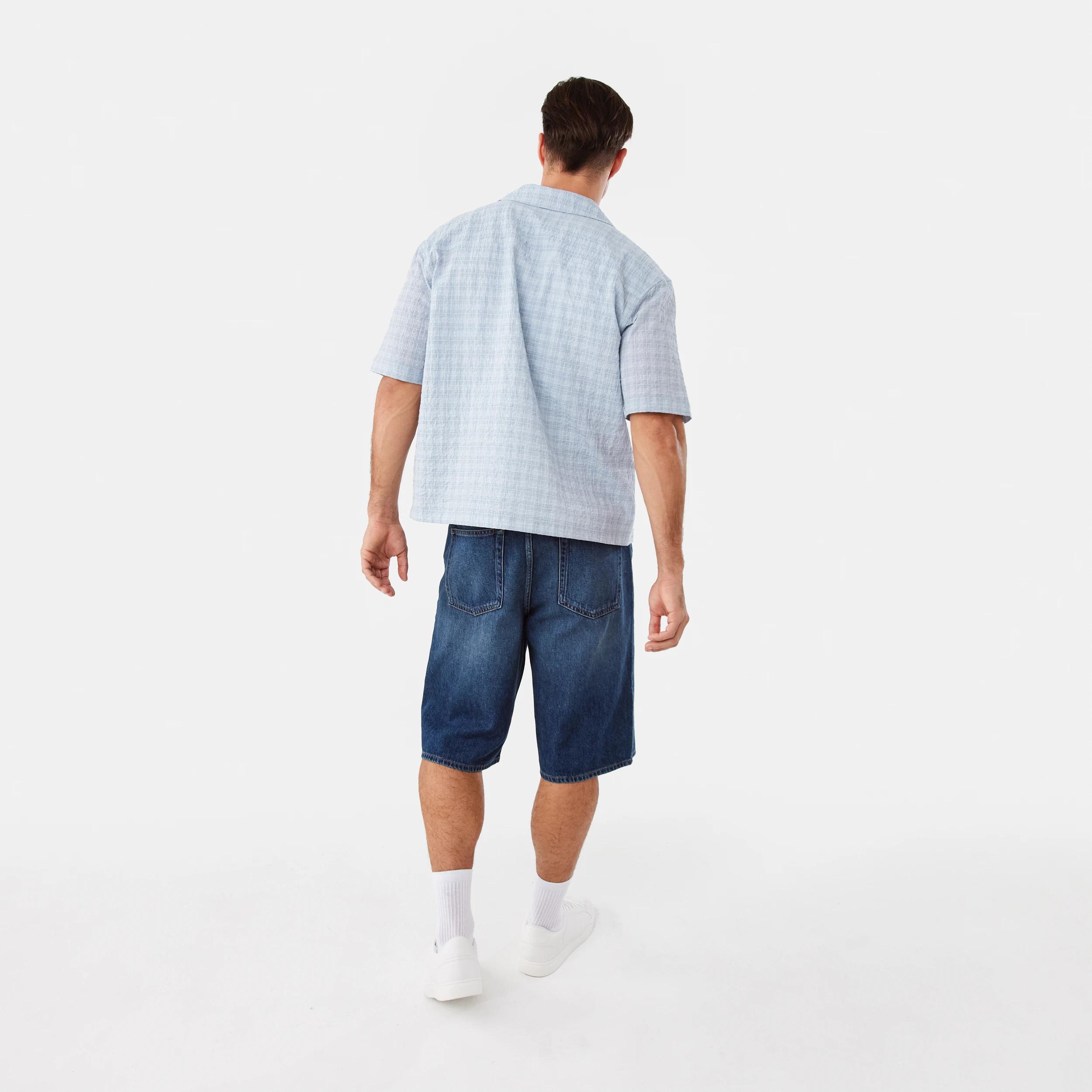 4 Baggy Denim Shorts Dark Wash, 4 of 6