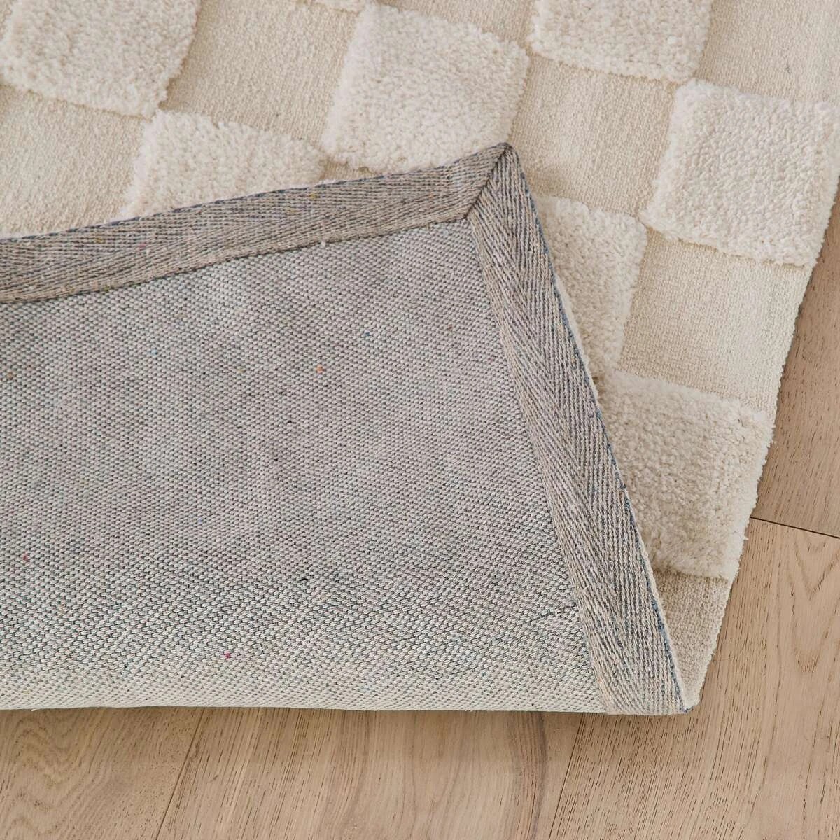 4 Check Rug - Natural, Large - 235cm x 160cm, 4 of 7