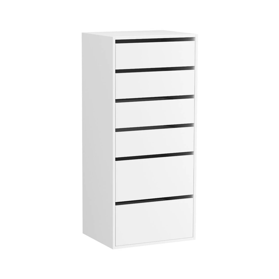 3 Artiss 6 Chest of Drawers Dresser Tallboy - White, 3 of 8