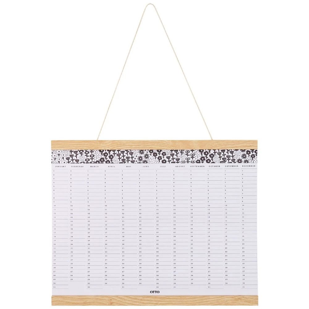 2 Otto Wooden Wall Planner with Stickers, 2 of 3