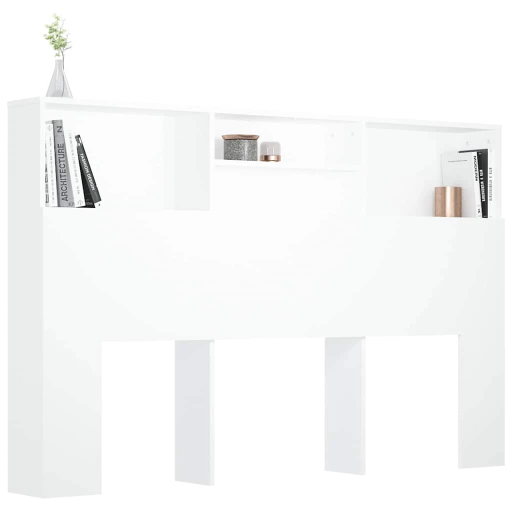 4 Vidaxl Headboard Cabinet - White, 4 of 8