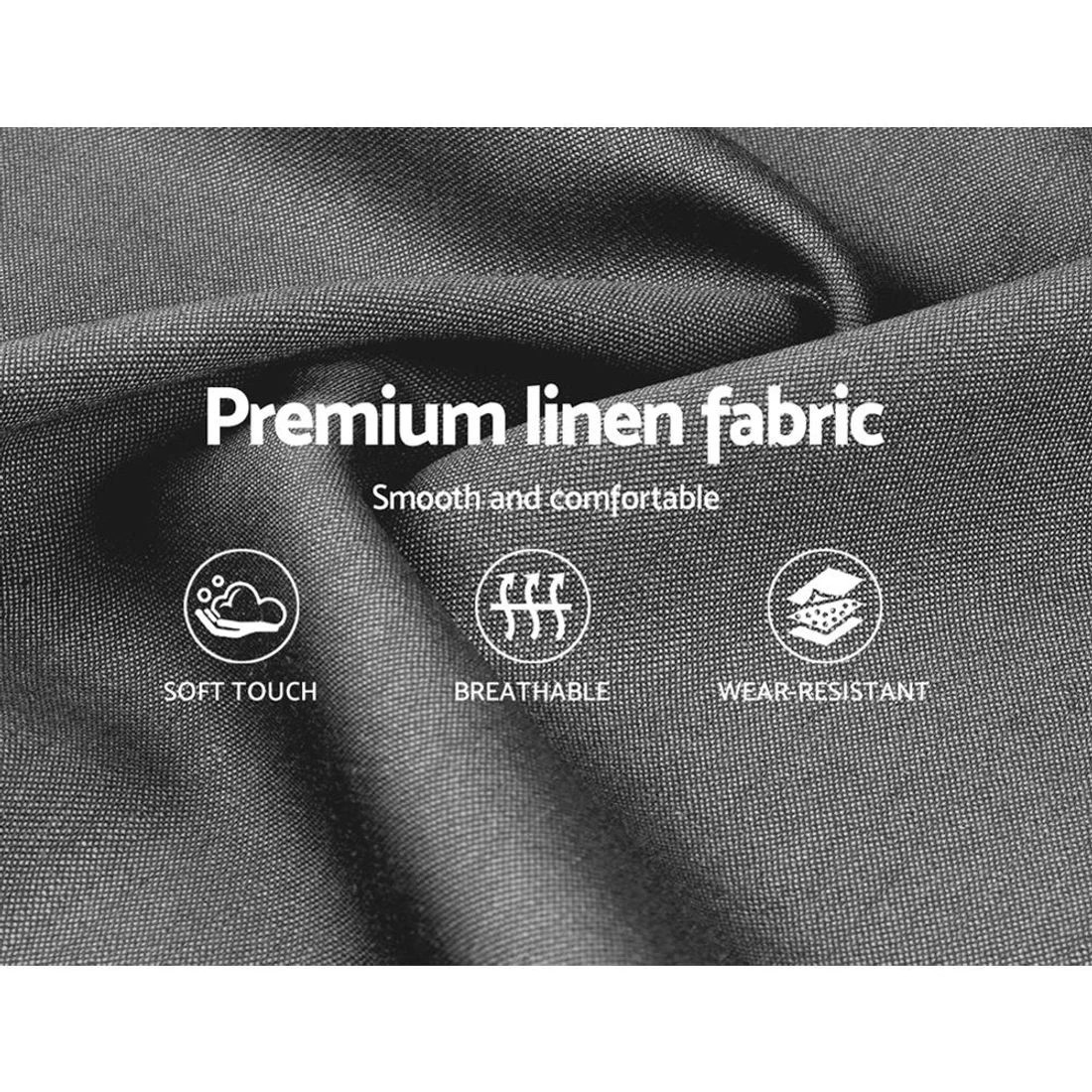 6 Artiss Bed Frame Queen Size Gas Lift Base  TOKI - Grey, 6 of 8