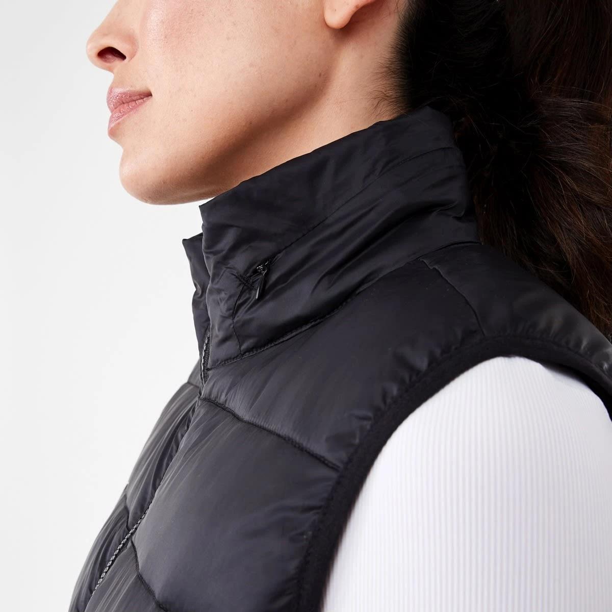 7 Active Womens Packable Puffer Vest Black, 7 of 9