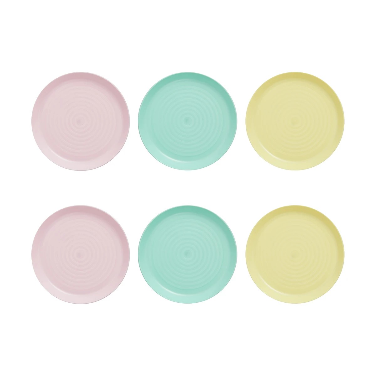 1 6 Pack Pastel Plates, 1 of 7
